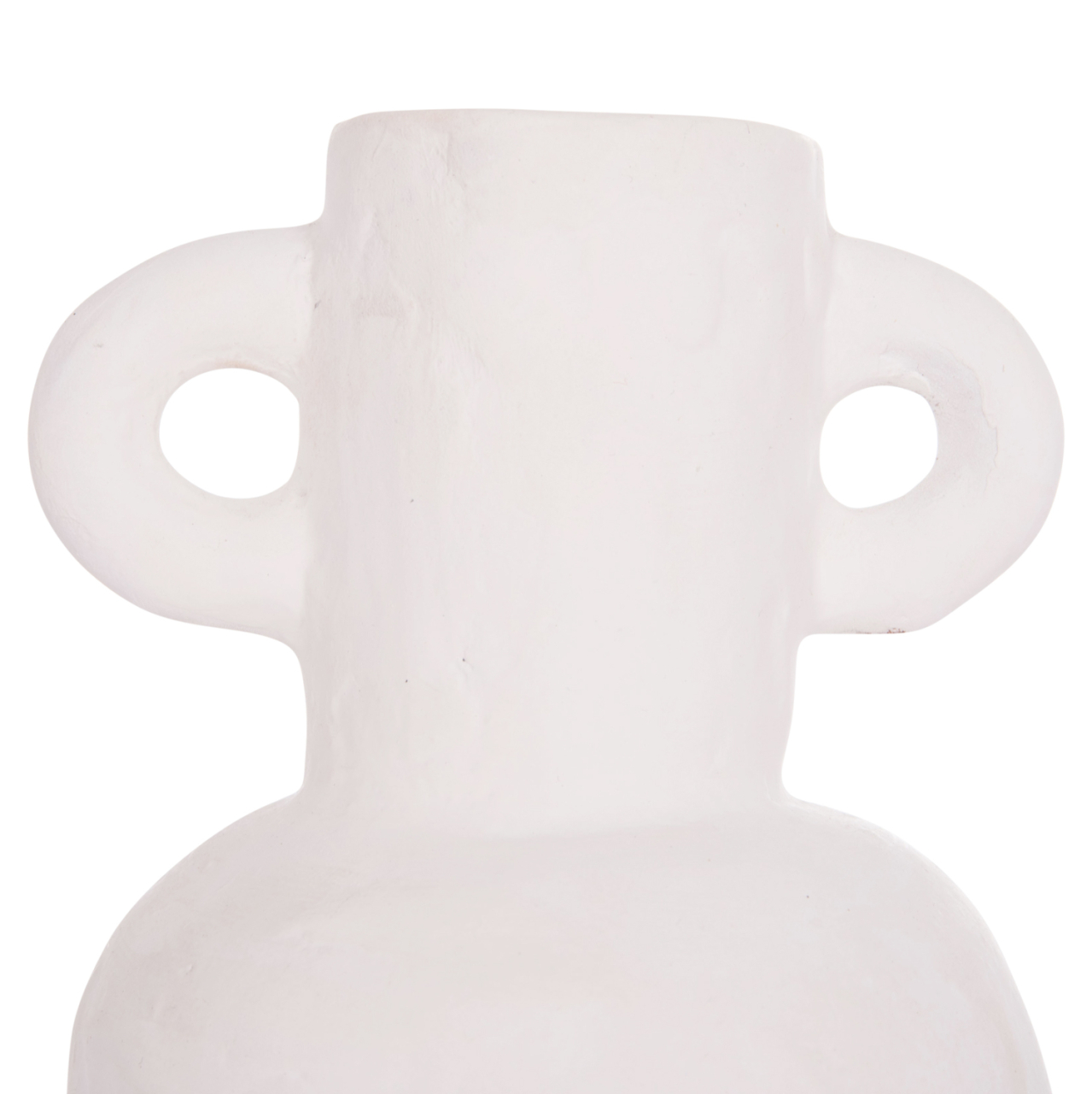 DECORATIVE VASE SERIES CLAYVON HM4406 TERRACOTTA IN WHITE COLOR Φ14x20Hcm. [6]