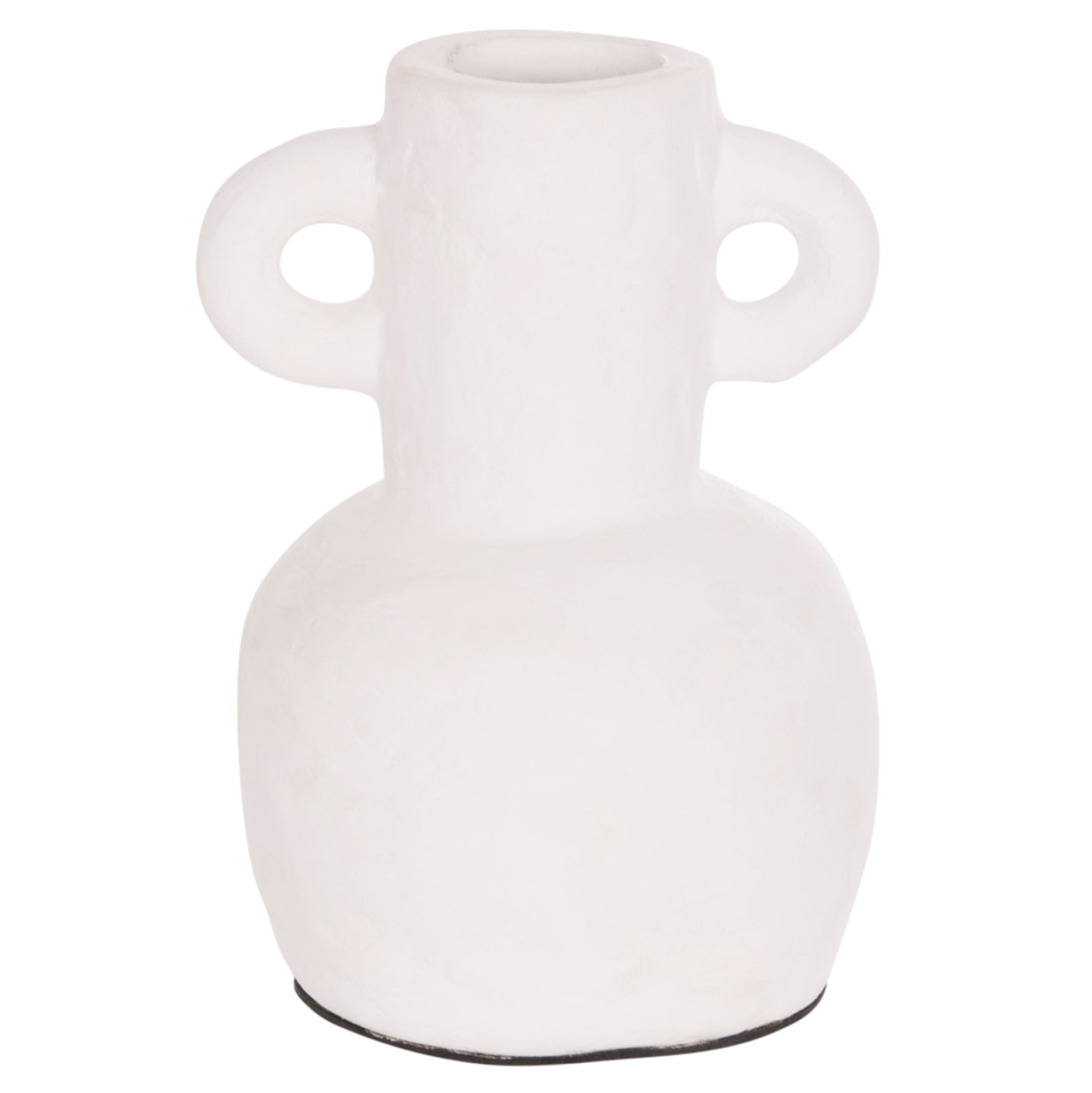 DECORATIVE VASE SERIES CLAYVON HM4406 TERRACOTTA IN WHITE COLOR Φ14x20Hcm. [1]