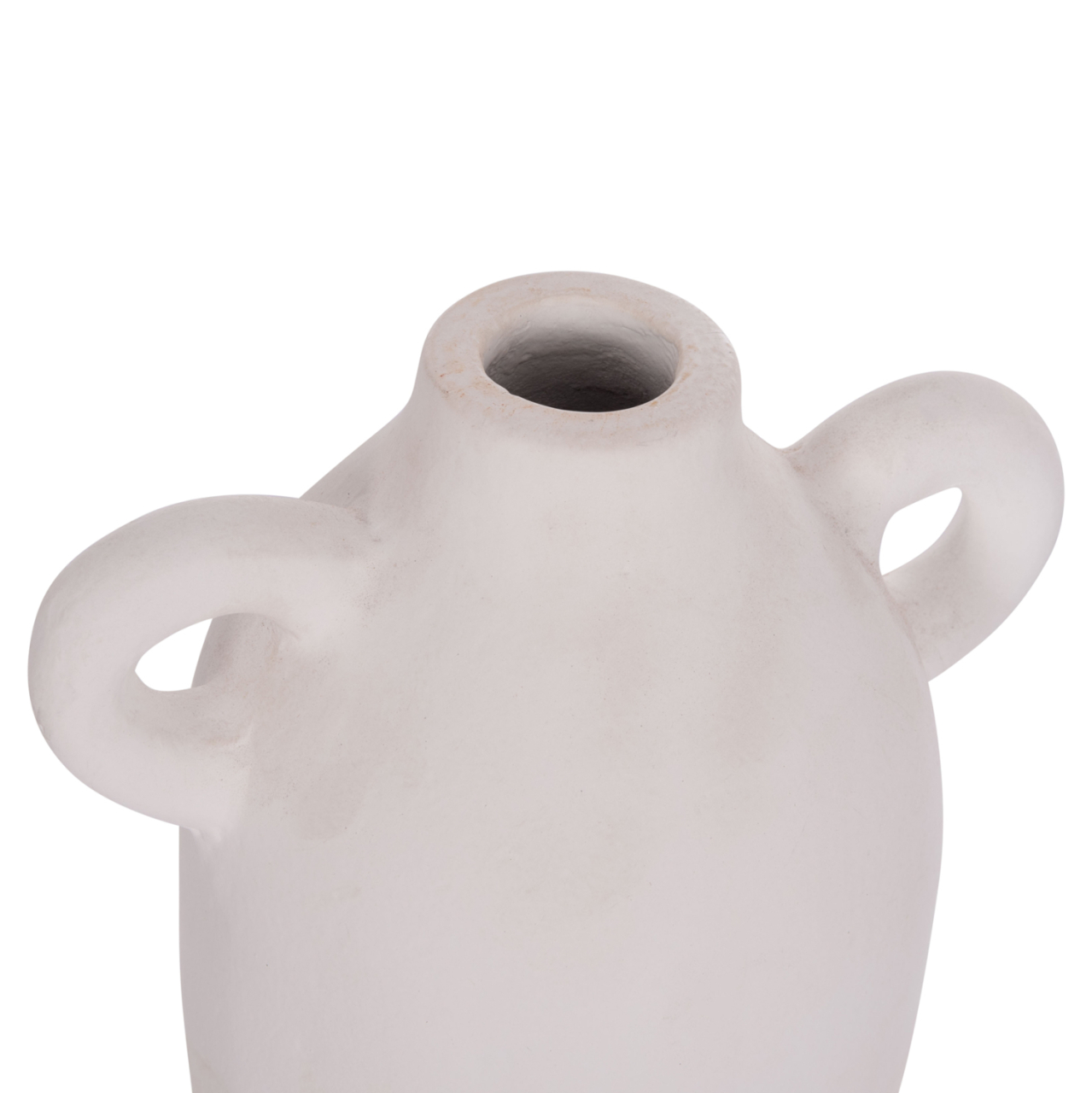 DECORATIVE VASE SERIES CLAYVON HM4407 TERRACOTTA IN WHITE COLOR 20x12x19Hcm. [7]