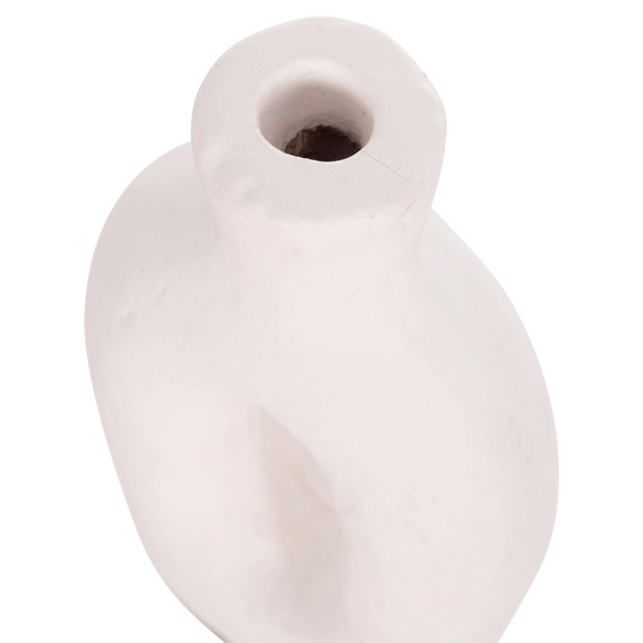 DECORATIVE VASE SERIES CLAYVON HM4409 TERRACOTTA IN WHITE COLOR 10x5x21Hcm. [7]