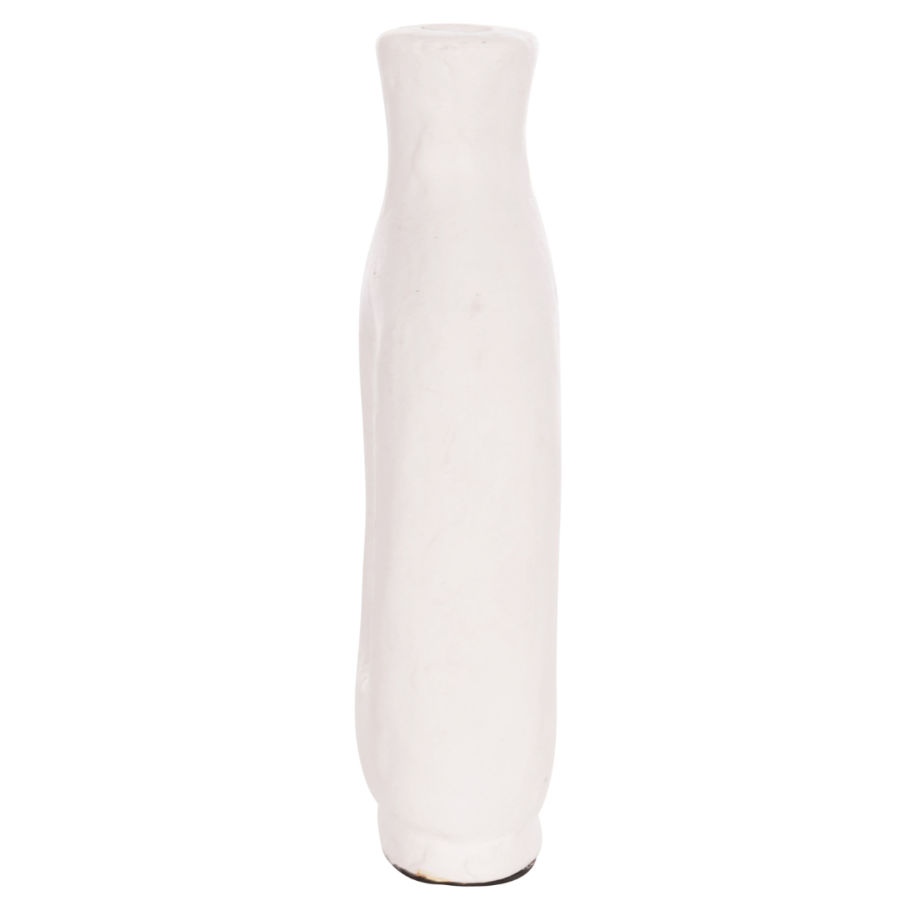 DECORATIVE VASE SERIES CLAYVON HM4409 TERRACOTTA IN WHITE COLOR 10x5x21Hcm. [5]