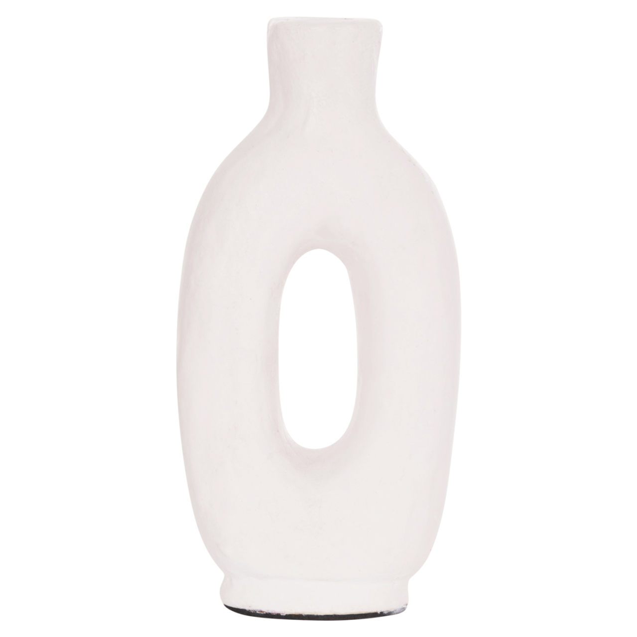 DECORATIVE VASE SERIES CLAYVON HM4409 TERRACOTTA IN WHITE COLOR 10x5x21Hcm. [3]