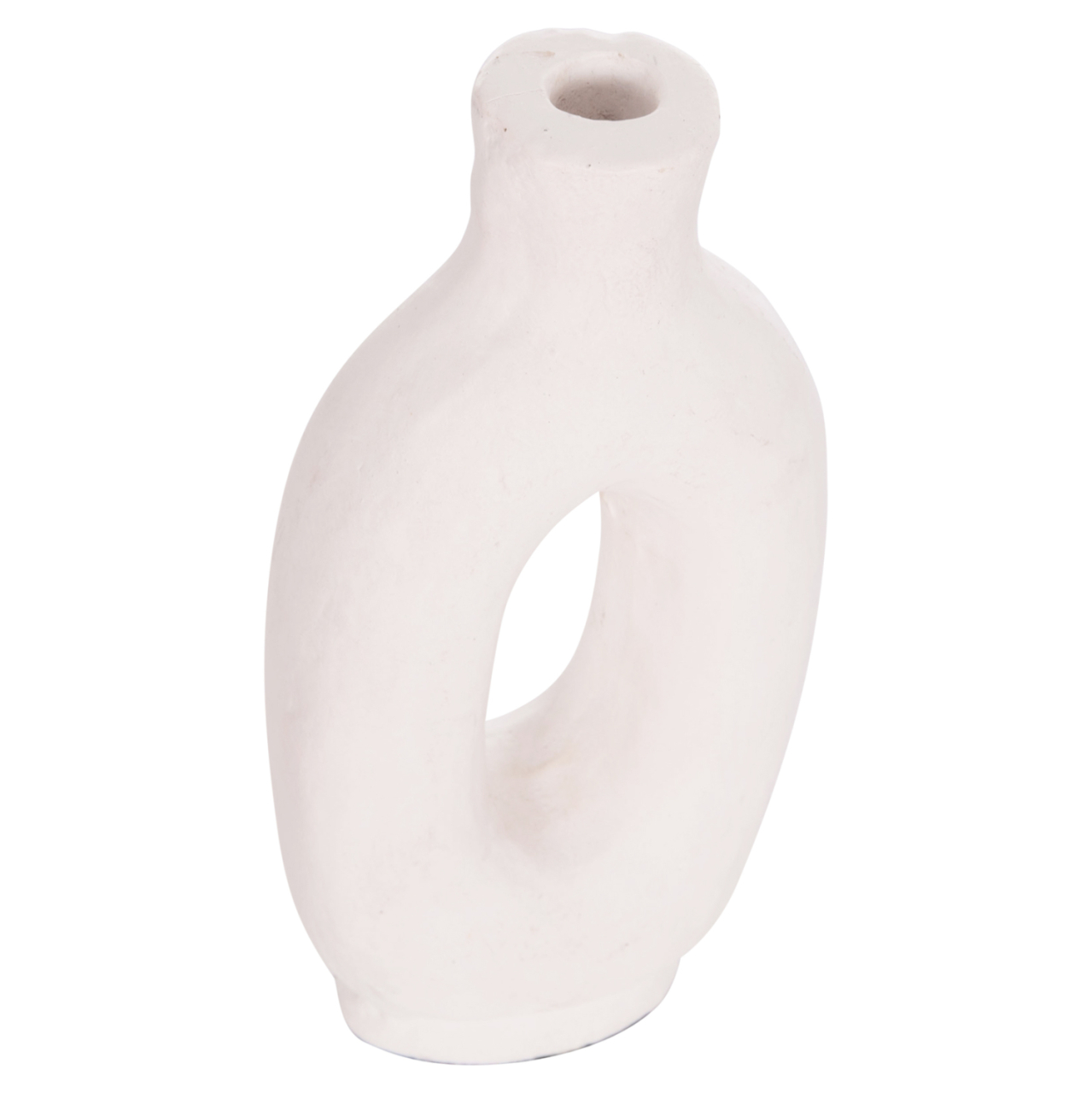 DECORATIVE VASE SERIES CLAYVON HM4409 TERRACOTTA IN WHITE COLOR 10x5x21Hcm. [10]