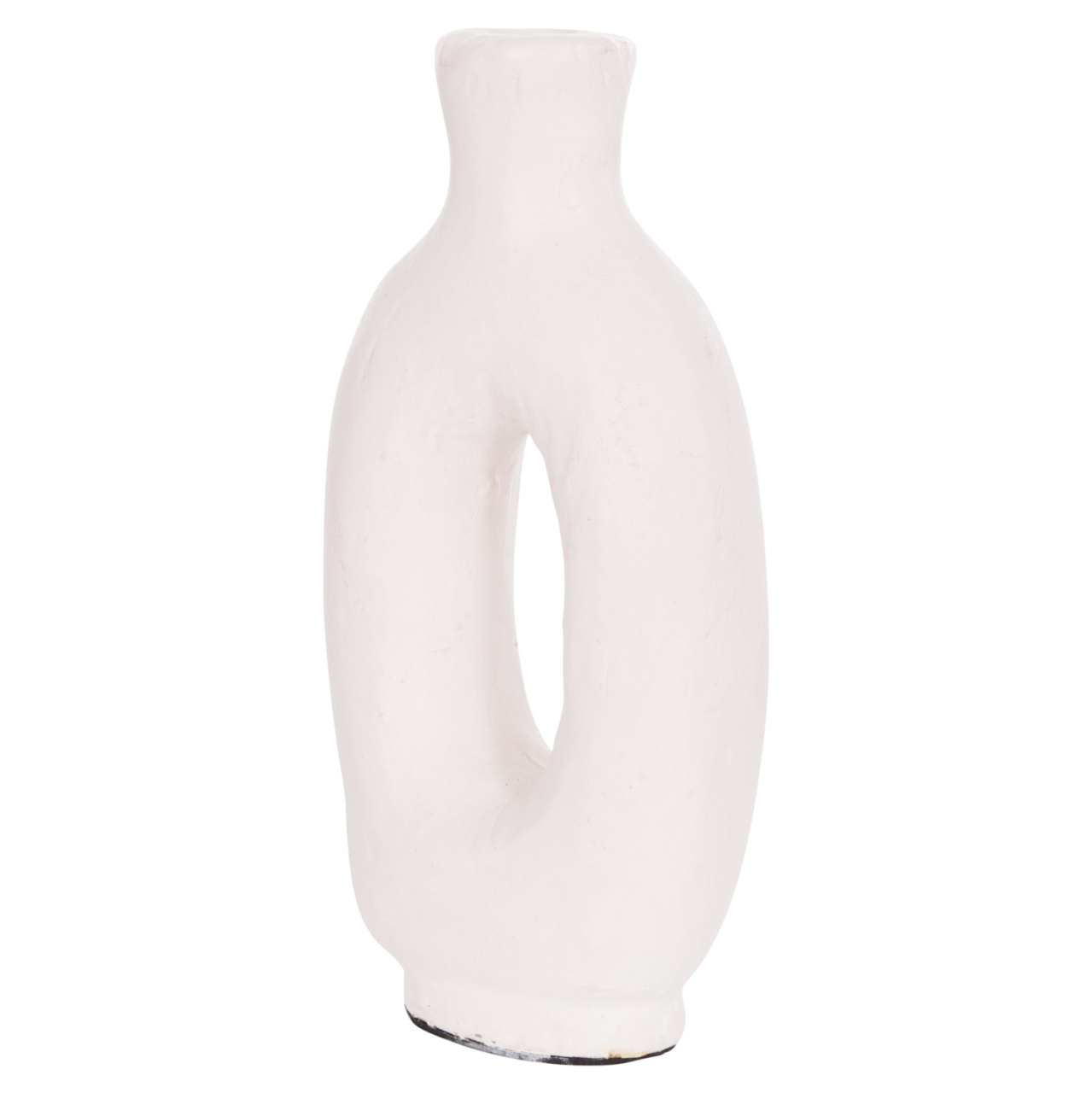 DECORATIVE VASE SERIES CLAYVON HM4409 TERRACOTTA IN WHITE COLOR 10x5x21Hcm. [6]