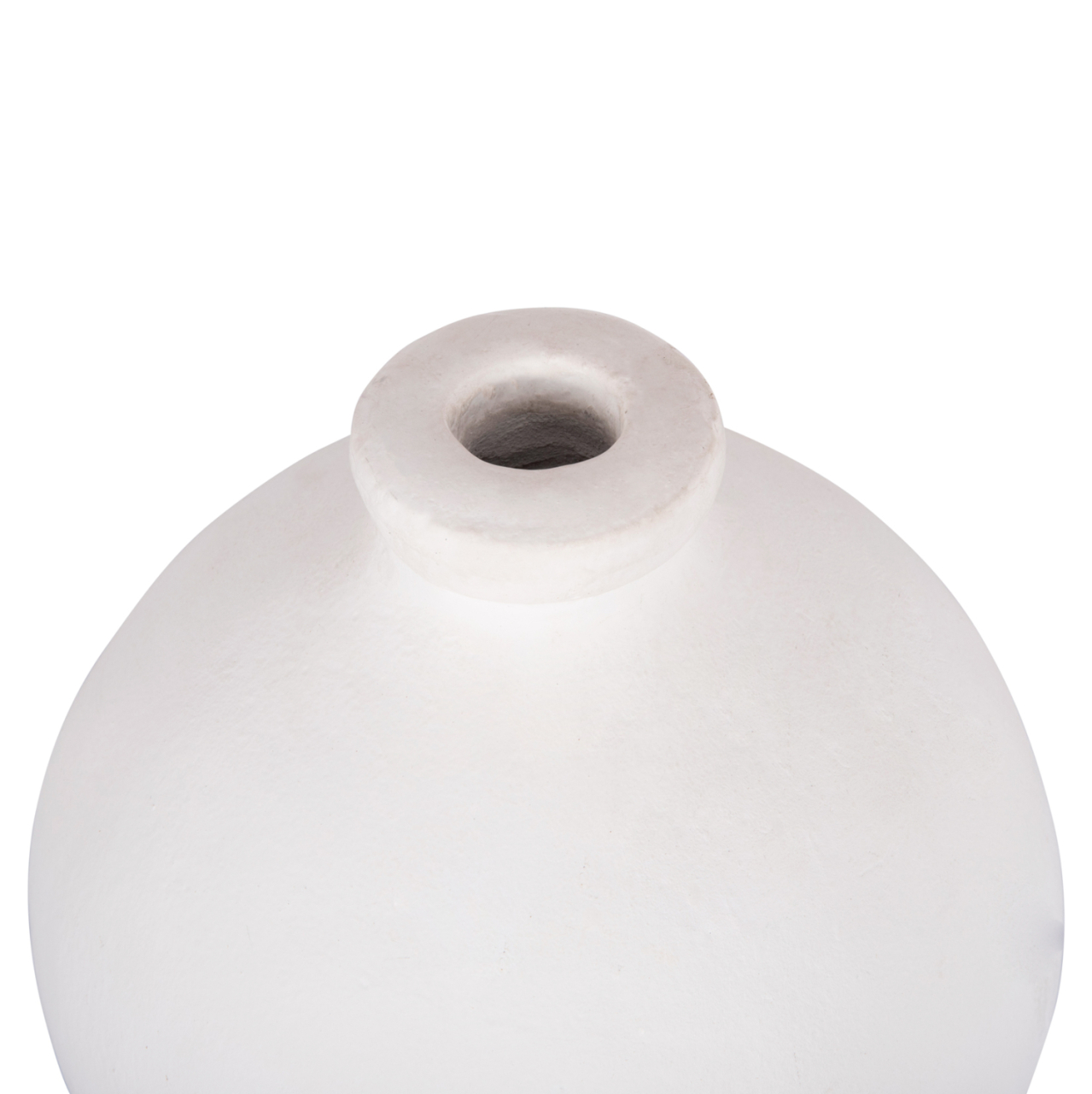 DECORATIVE VASE SERIES CLAYVON HM4410 TERRACOTTA IN WHITE COLOR 18x18x20Hcm. [4]