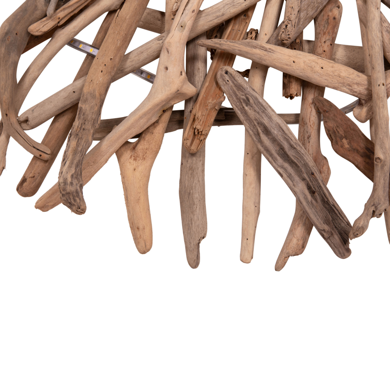 DECORATIVE WALL SCONCE DREAMER HM4422 DRIFTWOOD WITH LED STRIP Φ90x7(thickness)cm. [5]