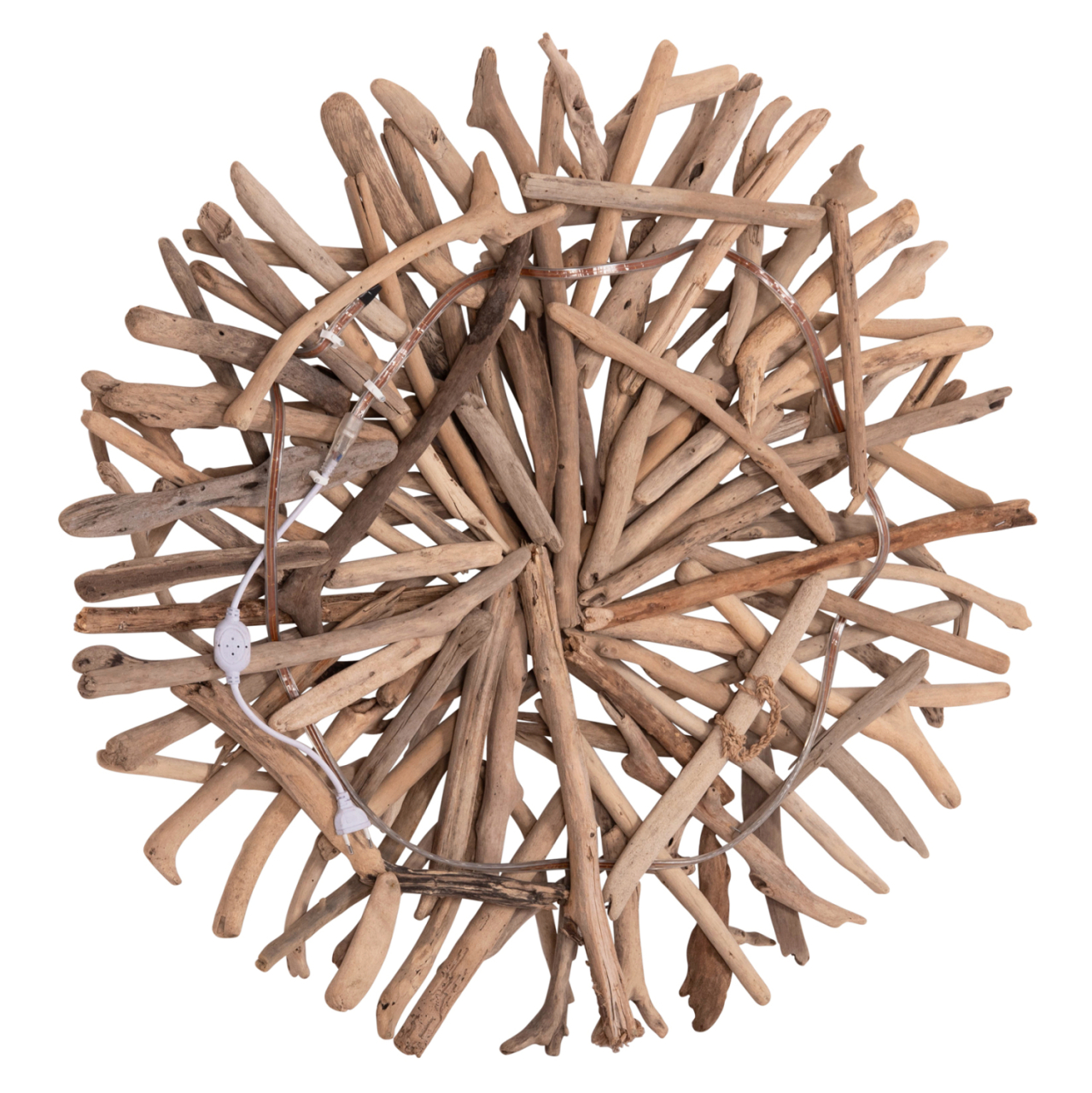 DECORATIVE WALL SCONCE DREAMER HM4422 DRIFTWOOD WITH LED STRIP Φ90x7(thickness)cm. [3]