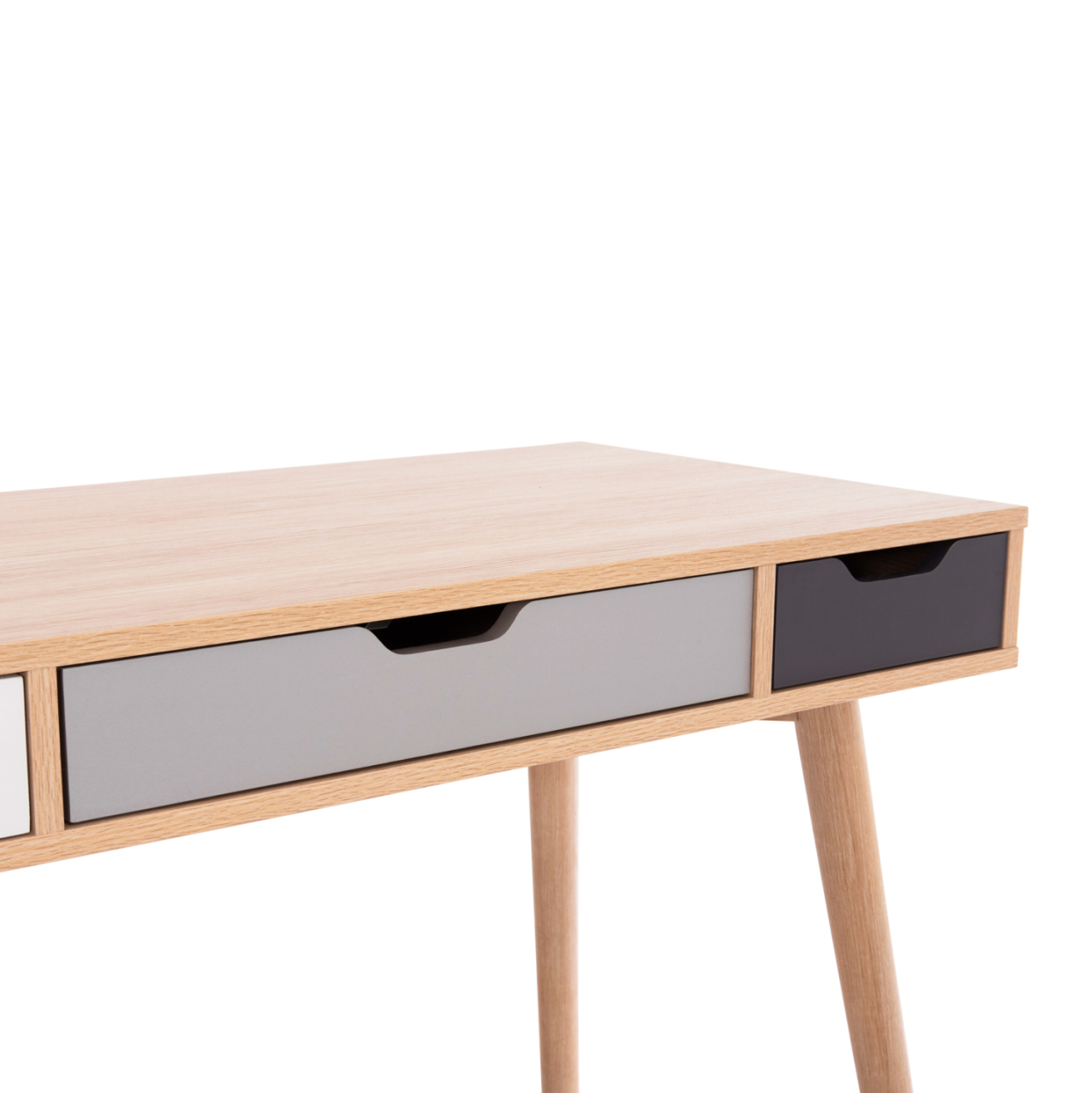 DESK GAET HM18292 MELAMINE IN SONAMA-GREY-BEIGE-WHITE 110x50x76.5Hcm. [6]