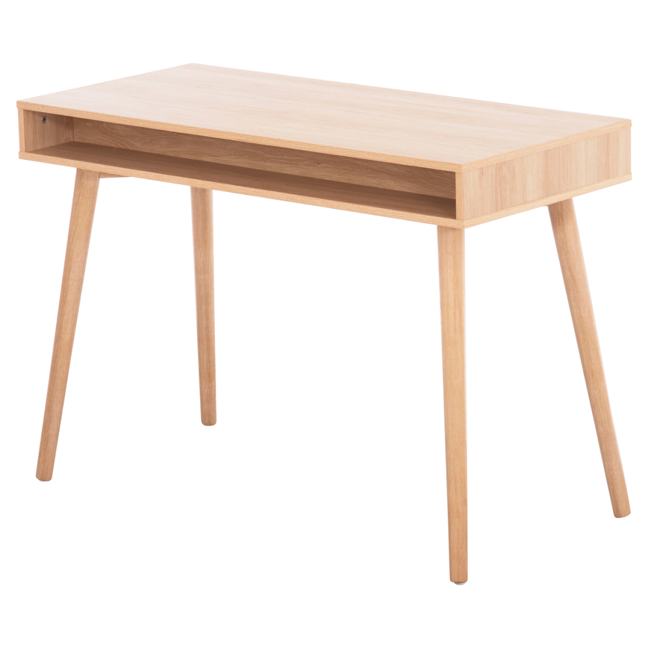 DESK GAET HM18292 MELAMINE IN SONAMA-GREY-BEIGE-WHITE 110x50x76.5Hcm. [5]