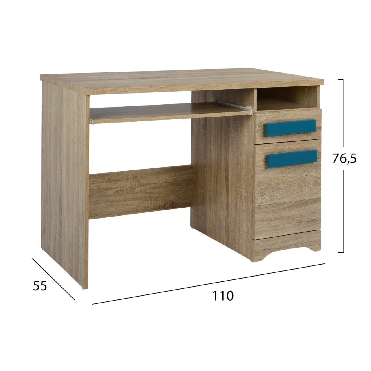Desk Playroom Sonama-Blue Handles HM11154.01 110X55X76.5 [2]