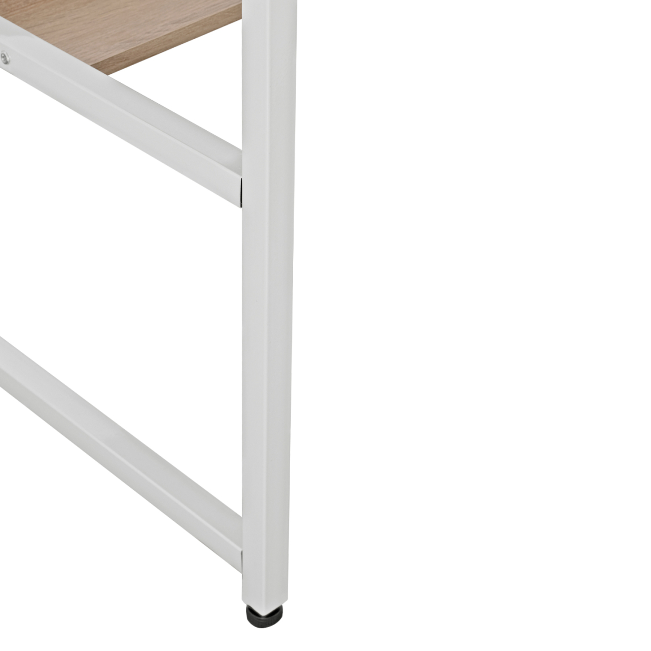 DESK PORTIS HM2131.01 MELAMINE IN SONAMA WITH WHITE MATTE METAL FRAME 120X50X75cm. [6]