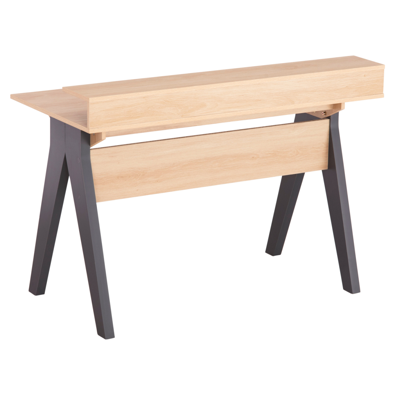 DESK REXIN HM18290 MELAMINE IN SONAMA-GREY 120x19-59x75-85.5Hcm.. [5]