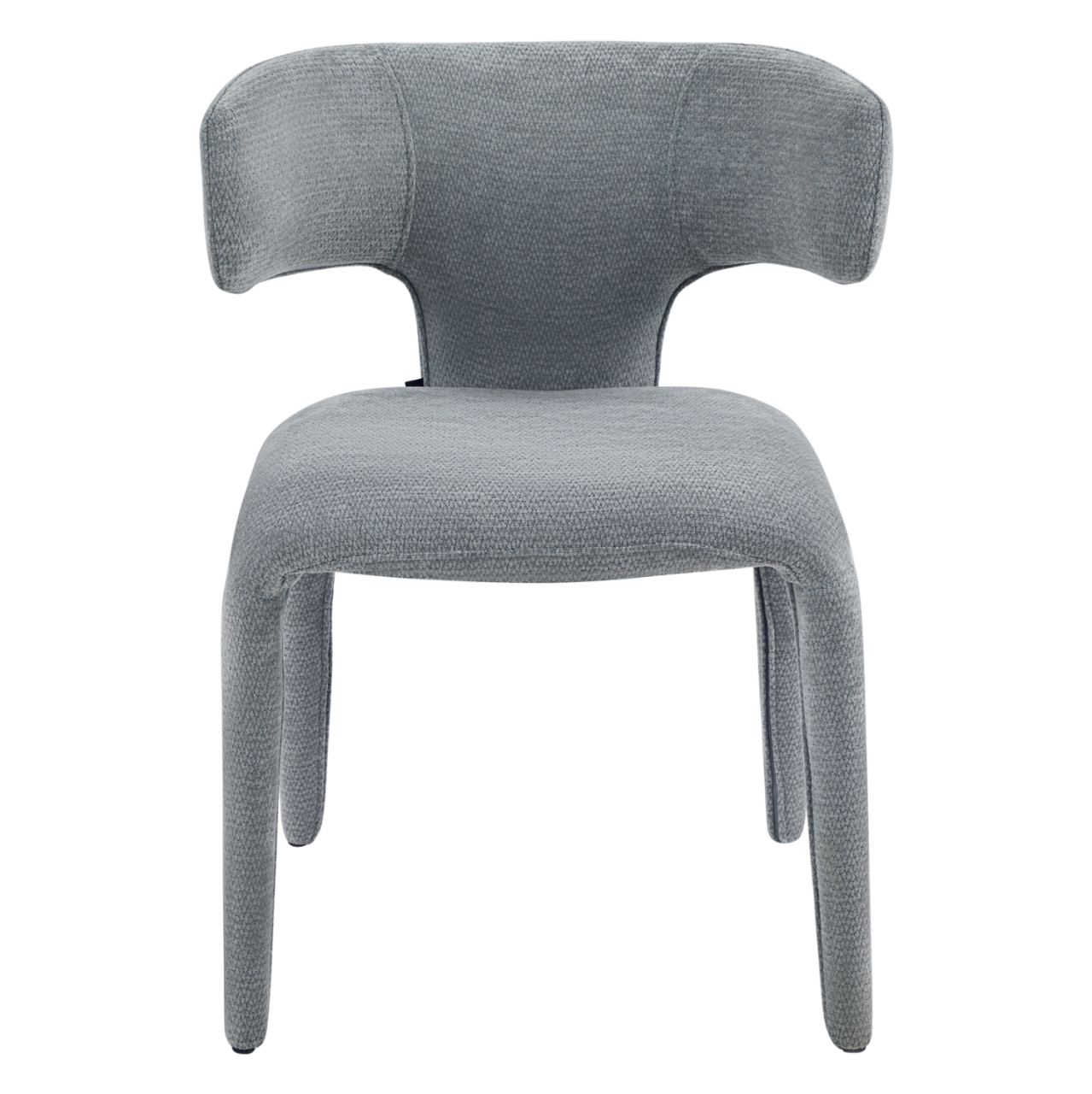 DINING ARMCHAIR BIEN HM18361.01 LIGHT GREY FABRIC 49.5x55.5x76Hcm. [4]