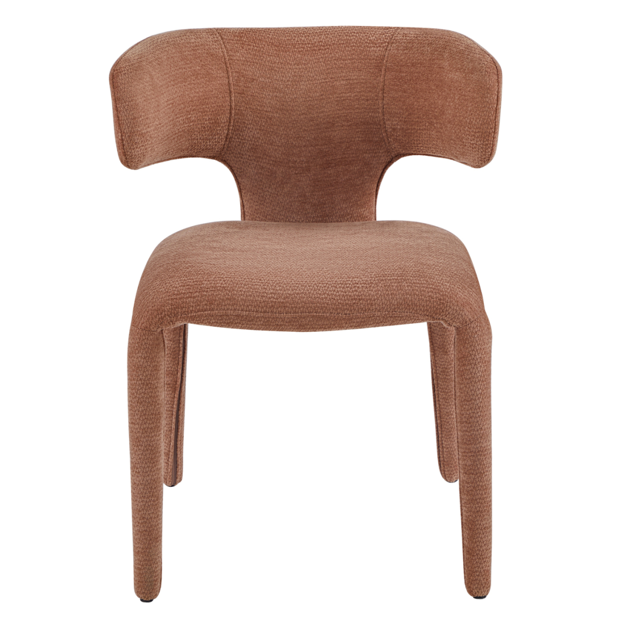 DINING ARMCHAIR BIEN HM18361.03 TERRACOTTA LINEN FABRIC 49.5x55.5x76Hcm. [4]