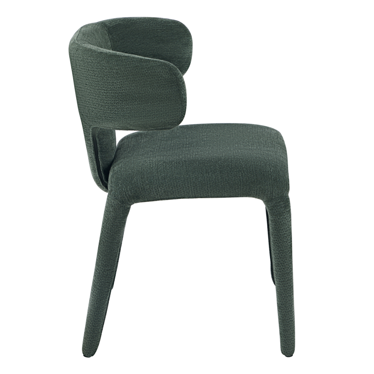 DINING ARMCHAIR BIEN HM18361.04 GREEN FABRIC 49.5x55.5x76Hcm. [5]