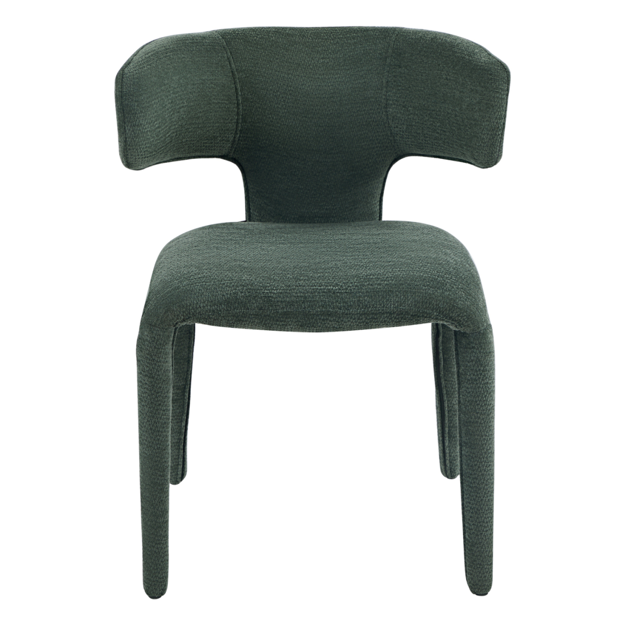 DINING ARMCHAIR BIEN HM18361.04 GREEN FABRIC 49.5x55.5x76Hcm. [4]