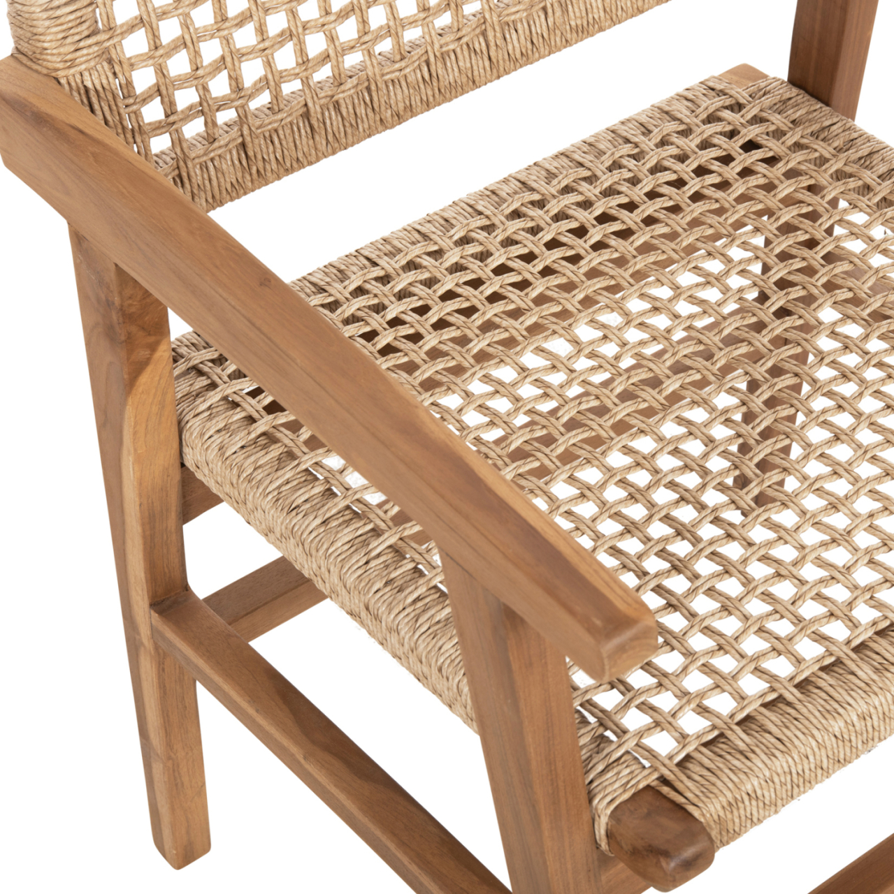DINING ARMCHAIR BJORN HM9403.21 SOLID TEAK WOOD-ROPE 56x56x83Hcm. [8]