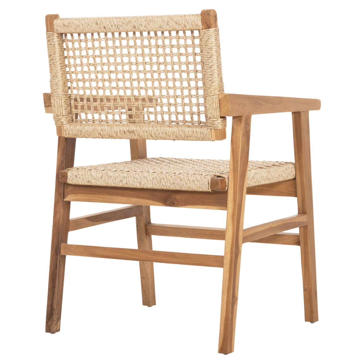 DINING ARMCHAIR BJORN HM9403.21 SOLID TEAK WOOD-ROPE 56x56x83Hcm. [5]