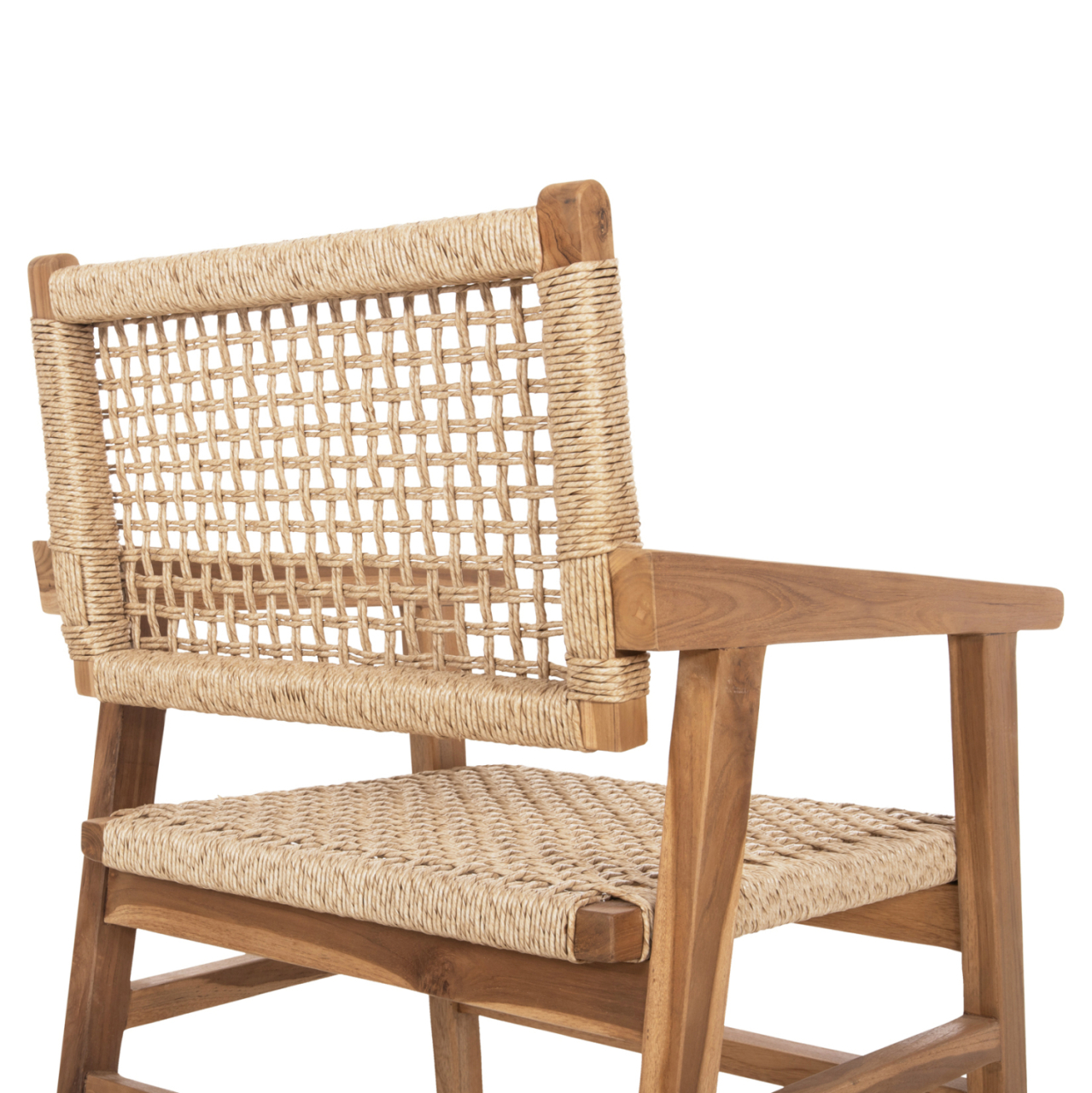 DINING ARMCHAIR BJORN HM9403.21 SOLID TEAK WOOD-ROPE 56x56x83Hcm. [6]