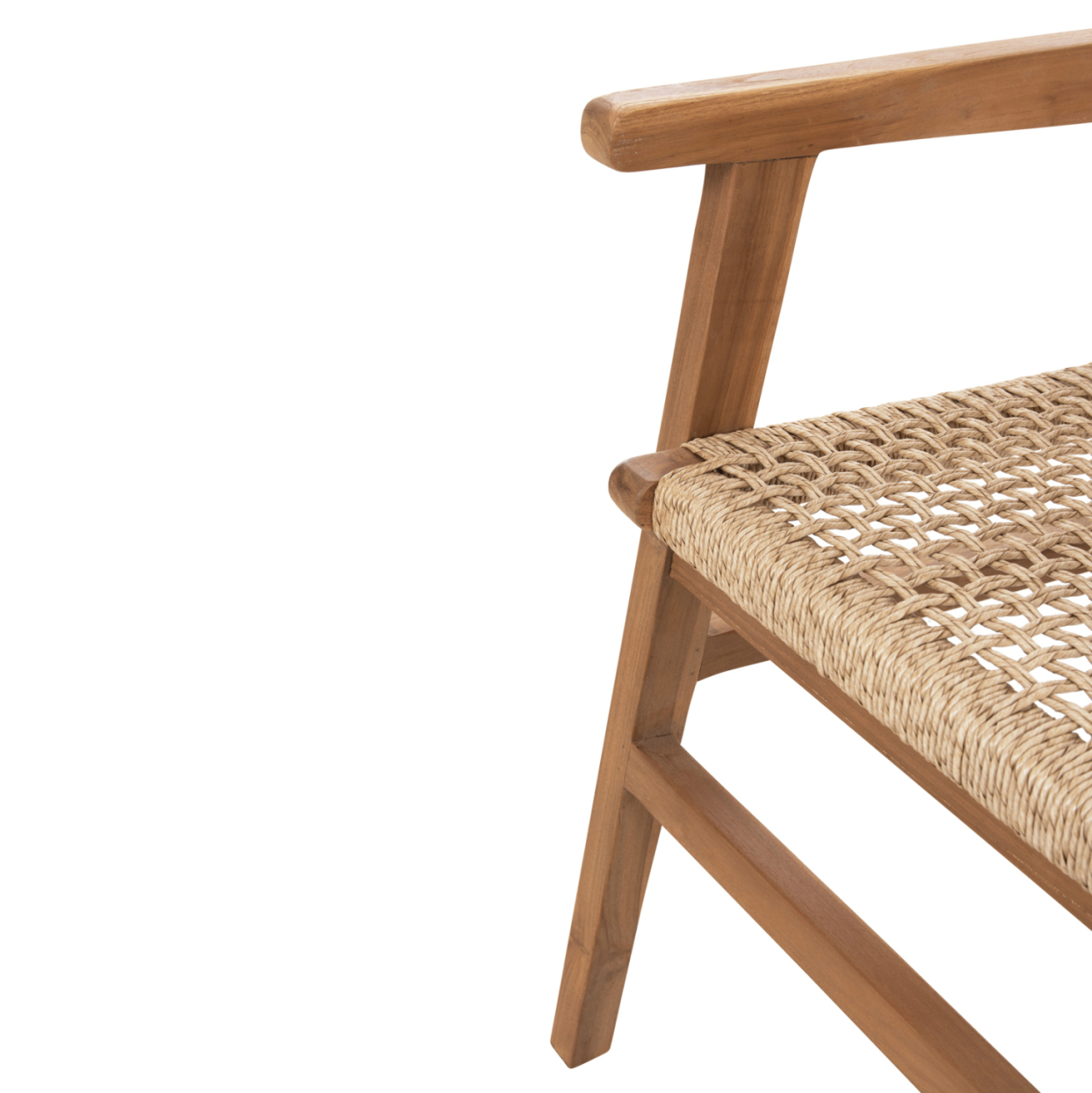 DINING ARMCHAIR BJORN HM9403.21 SOLID TEAK WOOD-ROPE 56x56x83Hcm. [10]