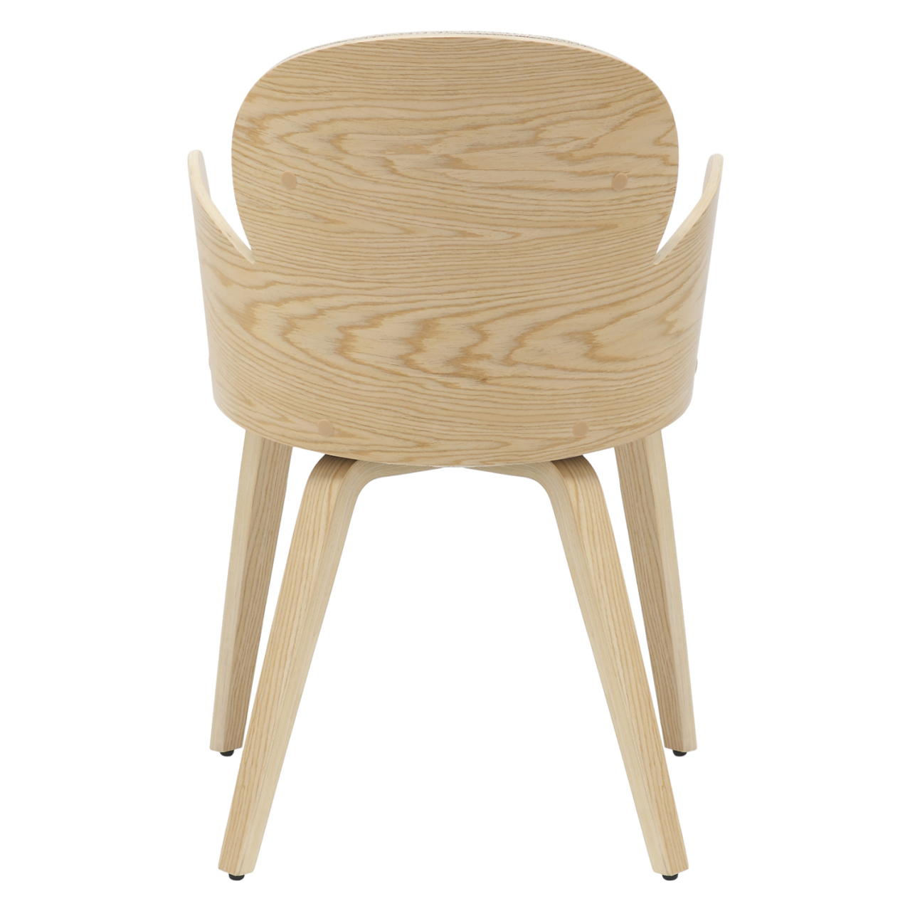 DINING ARMCHAIR DARNELL HM9974.01 PLYWOOD IN OAK COLOR-ECRU FABRIC 56x56x83Hcm. [6]