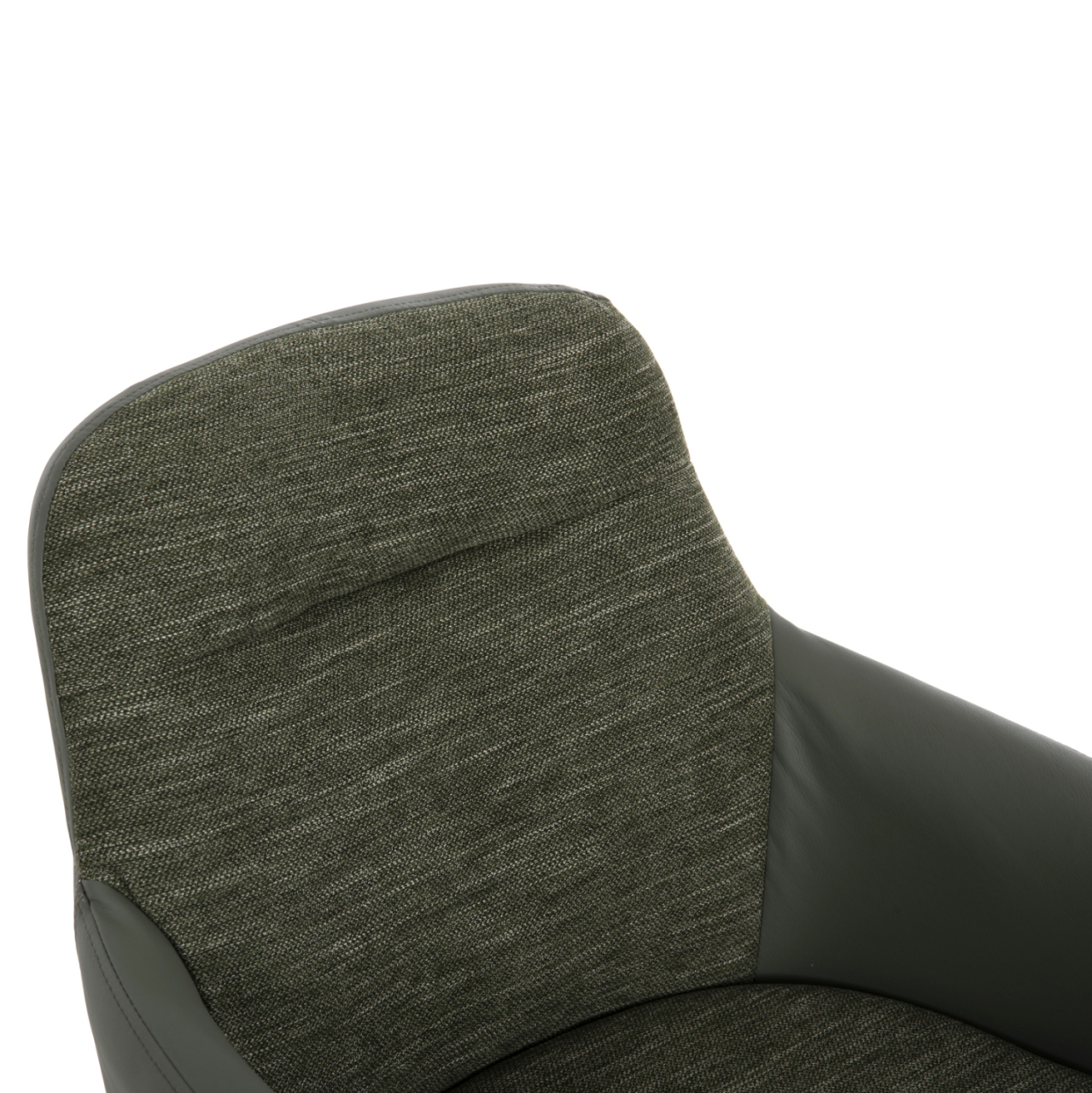 DINING ARMCHAIR DEW HM9848.05 FABRIC and PU IN GREEN-BEECH WOOD LEGS 56,5x62x81,5Hcm. [7]