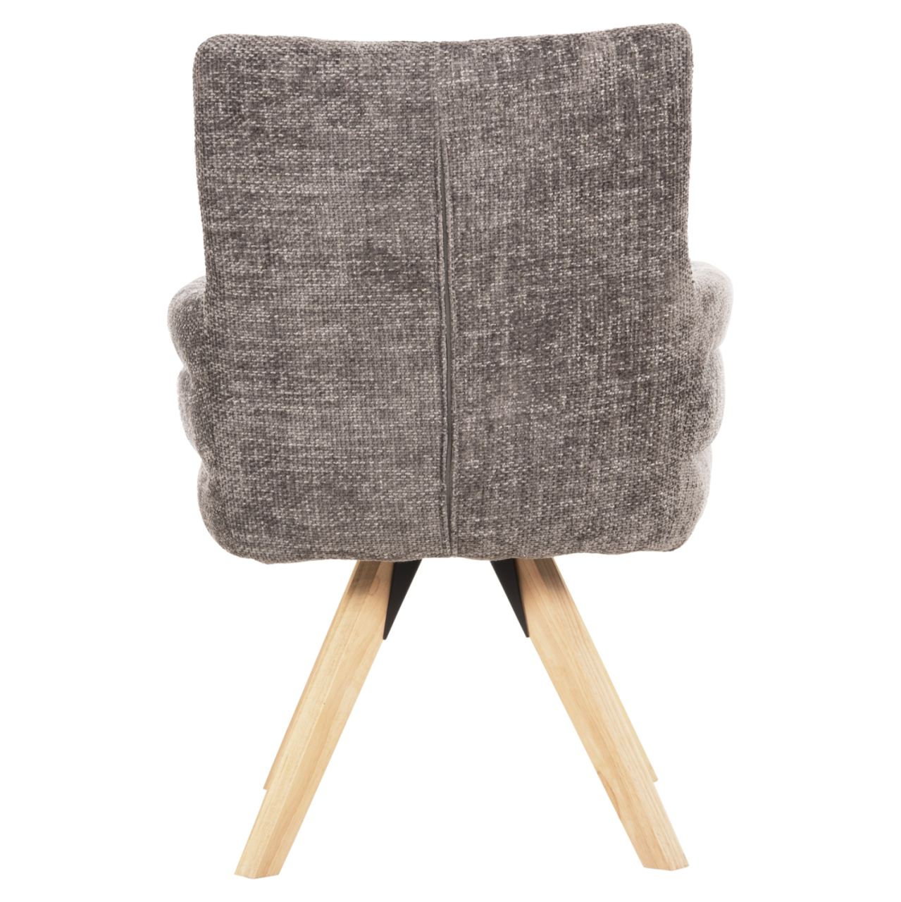 DINING ARMCHAIR GAZER HM9845.03 GREY FABRIC-RUBBERWOOD LEGS 66x63x91Hcm. [6]