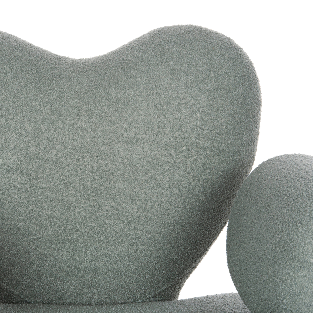 DINING ARMCHAIR HARTT HM9777.07 PISTACHIO GREEN TEDDY FABRIC 84x74x87Hcm. [7]