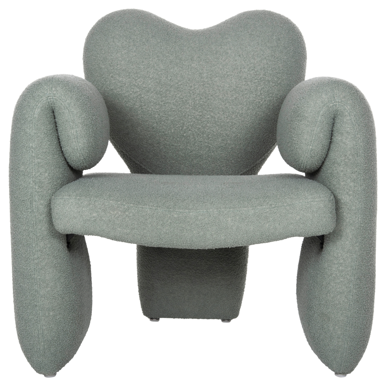 DINING ARMCHAIR HARTT HM9777.07 PISTACHIO GREEN TEDDY FABRIC 84x74x87Hcm. [3]