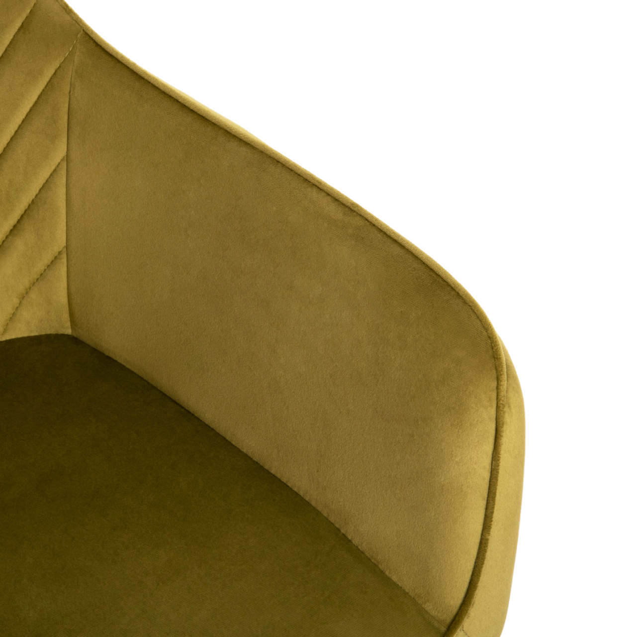 DINING ARMCHAIR LATRELL HM8582.07 OLIVE GREEN VELVET and BLACK METAL LEGS 55x57x84Hcm. [8]