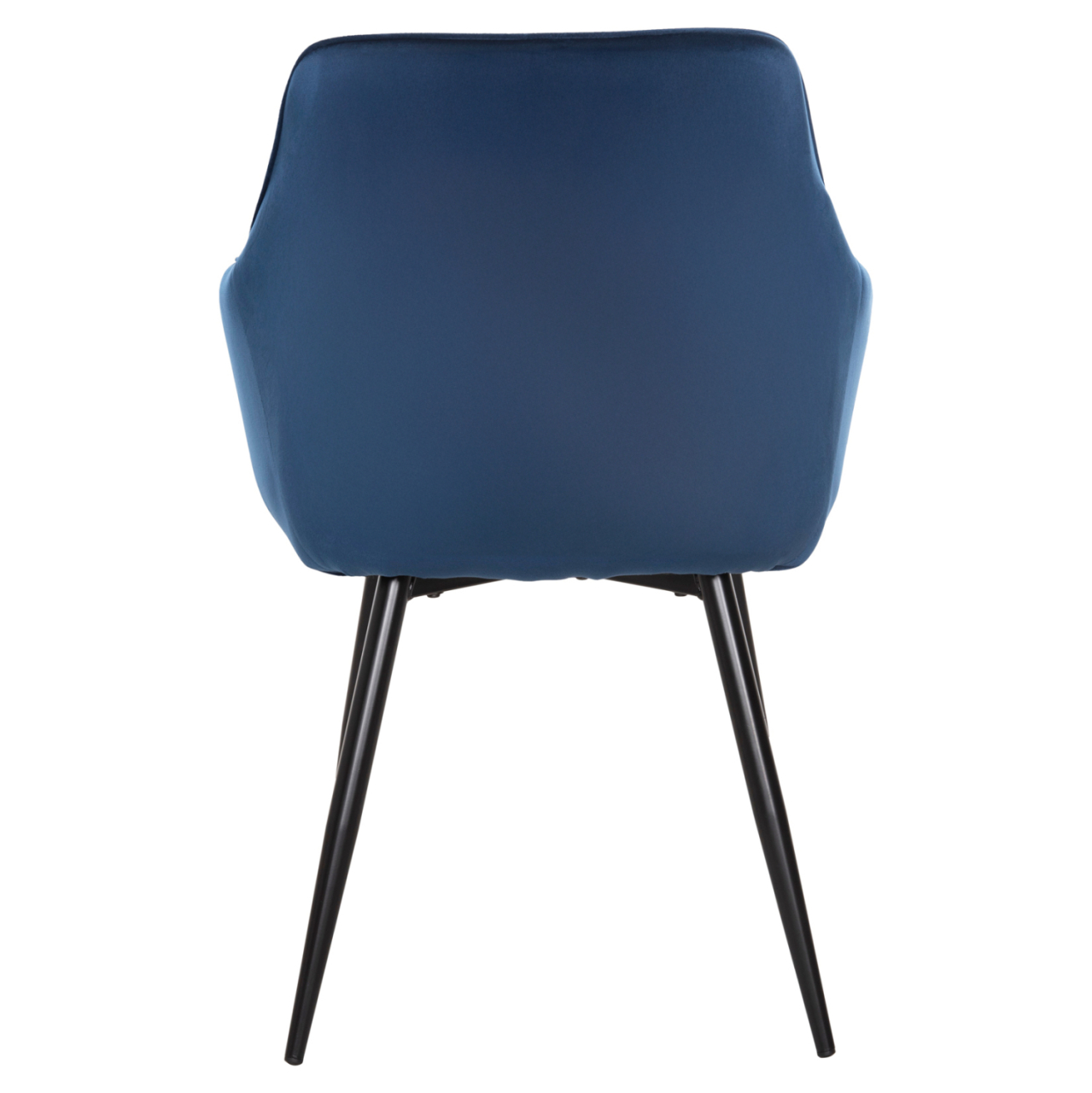 DINING ARMCHAIR LATRELL HM8582.08 BLUE VELVET and BLACK METAL LEGS 57x56x84Hcm. [6]