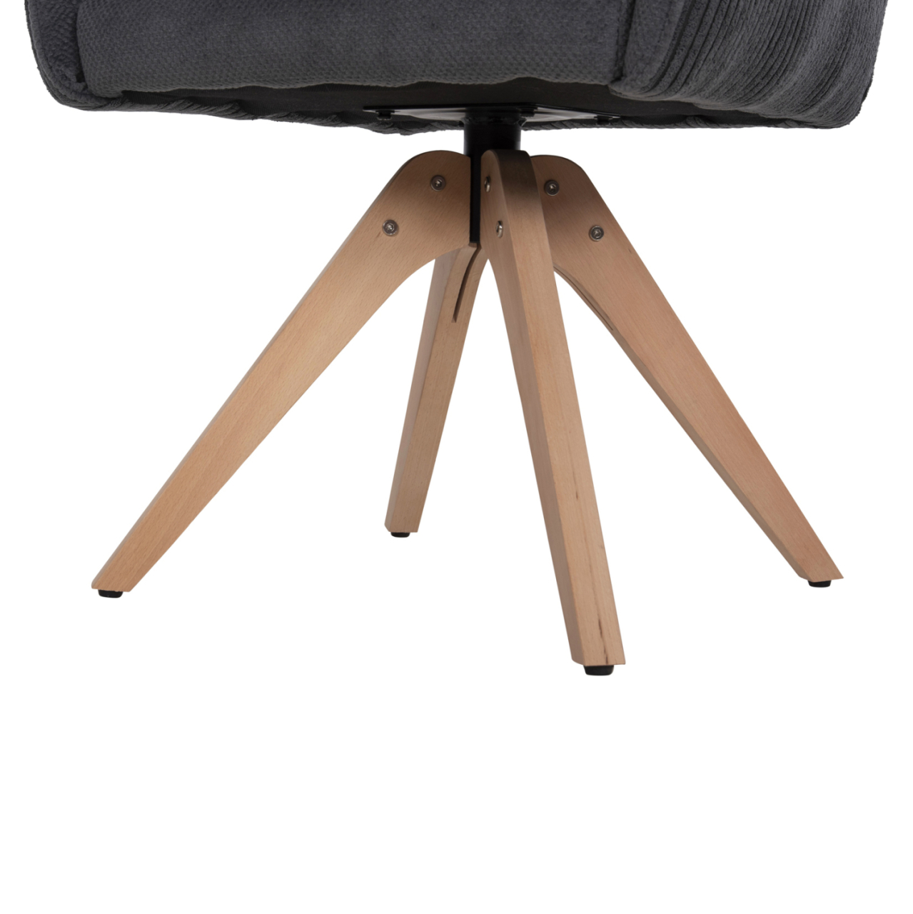 DINING ARMCHAIR QUILL HM9843.03 GREY FABRIC-BEECH WOOD LEGS 61x57,5x91Hcm. [9]