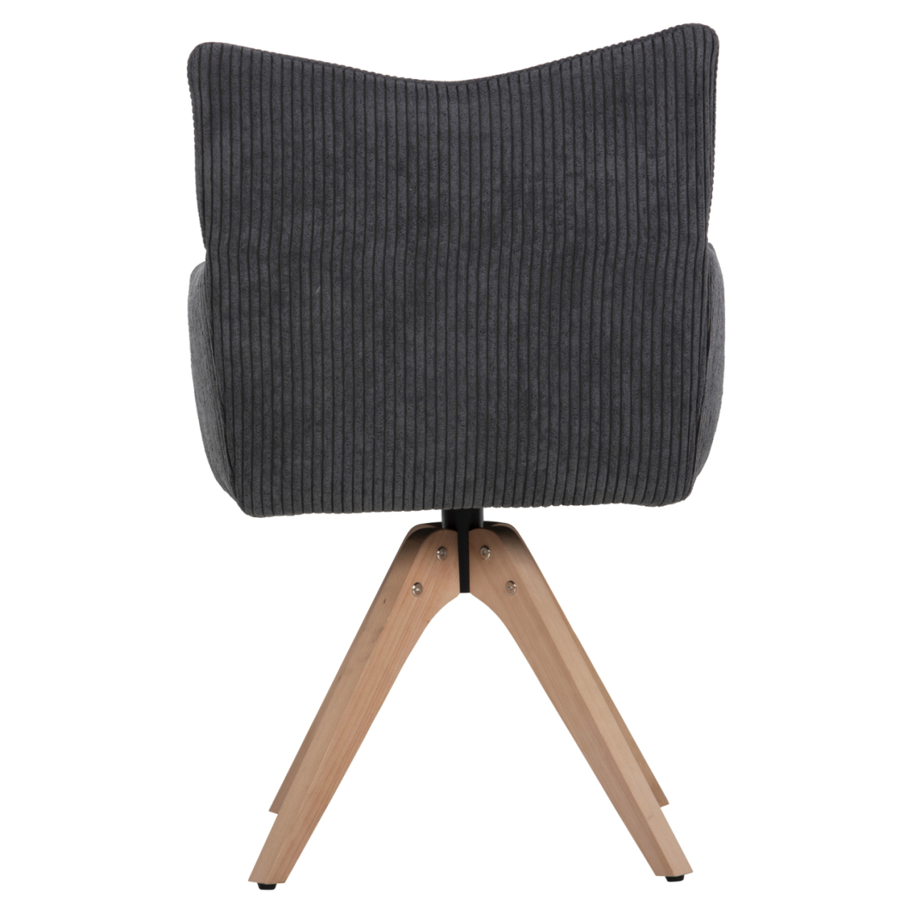 DINING ARMCHAIR QUILL HM9843.03 GREY FABRIC-BEECH WOOD LEGS 61x57,5x91Hcm. [6]