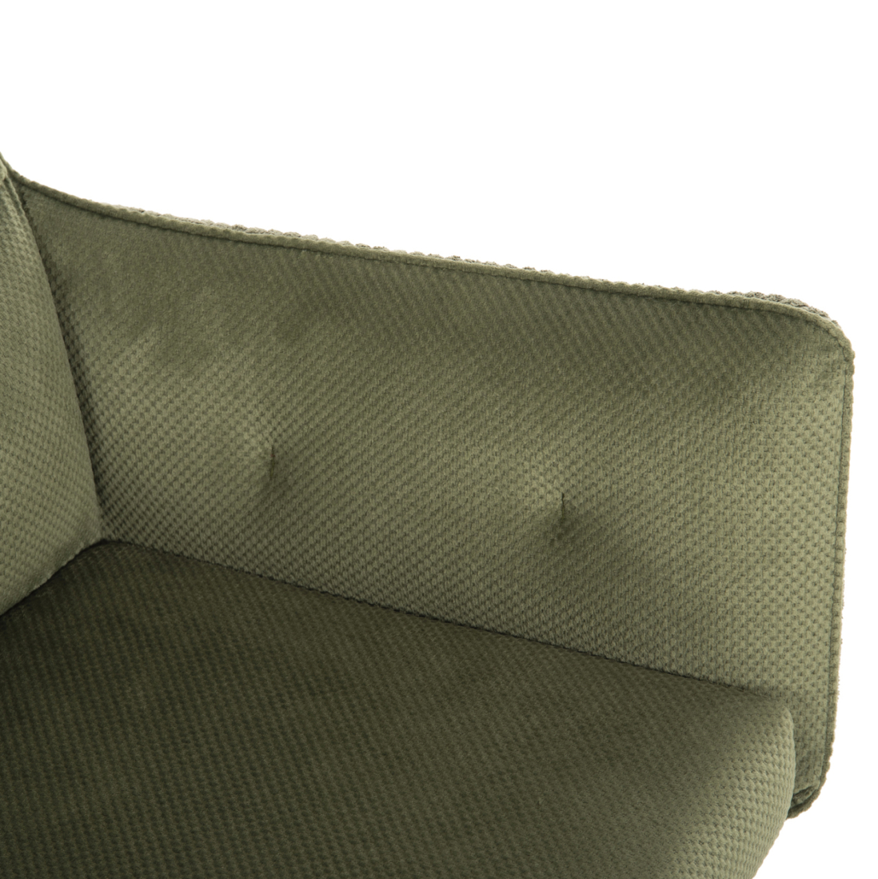 DINING ARMCHAIR QUILL HM9843.05 GREEN FABRIC-BEECH WOOD LEGS 61x57,5x91Hcm. [8]