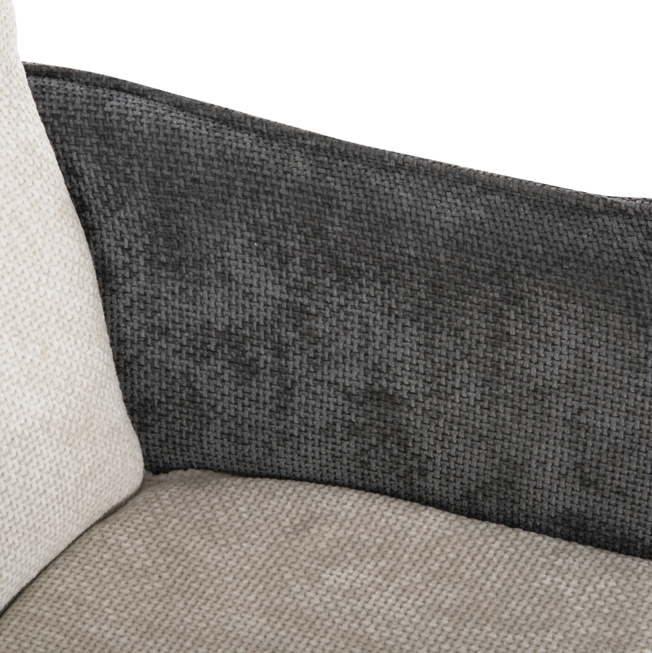 DINING ARMCHAIR REX HM9847.04 BEIGE-GREY FABRIC-BEECH WOOD LEGS 53x60x93Hcm. [7]