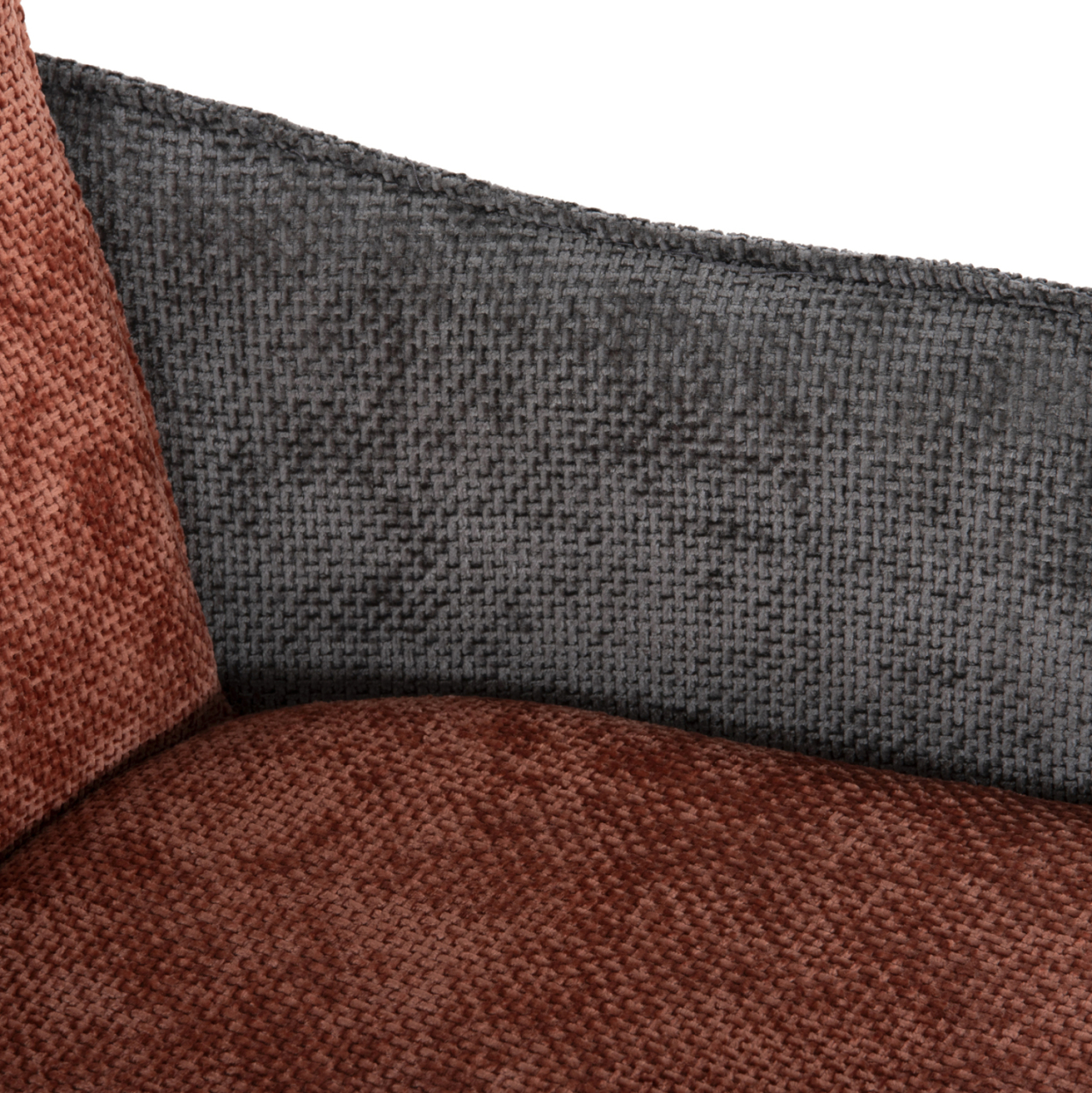 DINING ARMCHAIR REX HM9847.06 BRICK RED-GREY FABRIC-BEECH WOOD LEGS 53x60x93Hcm. [8]