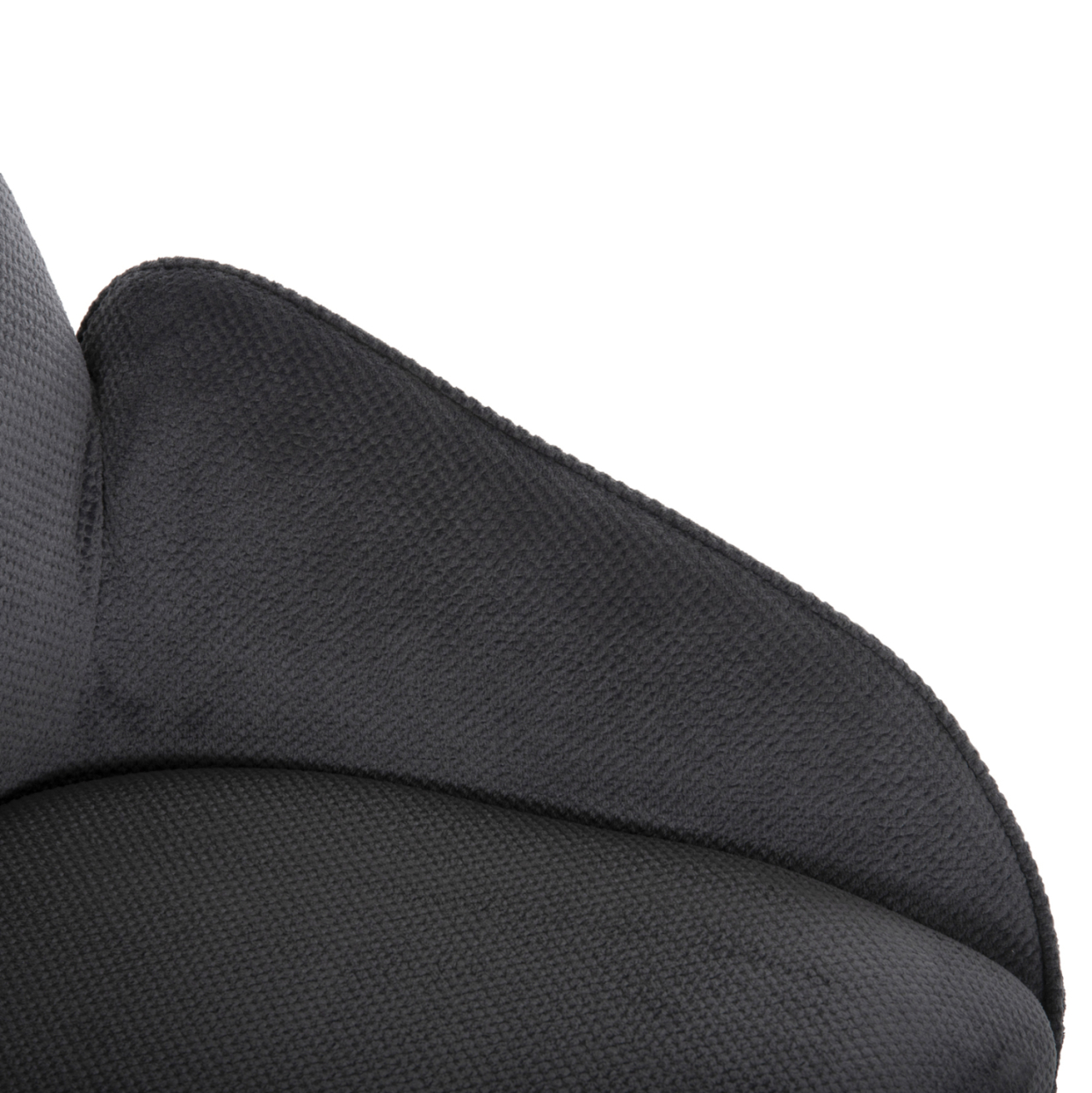 DINING ARMCHAIR SHAI HM9844.03 GREY FABRIC-BLACK METAL BASE 61x63x93Hcm. [8]