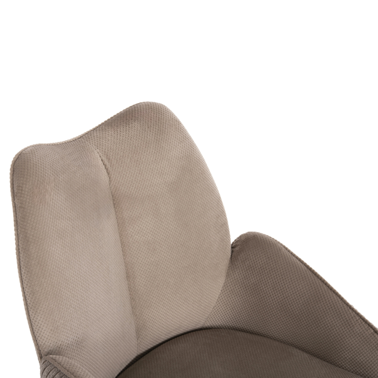 DINING ARMCHAIR SHAI HM9844.04 BEIGE FABRIC-BLACK METAL BASE 61x63x93Hcm. [7]