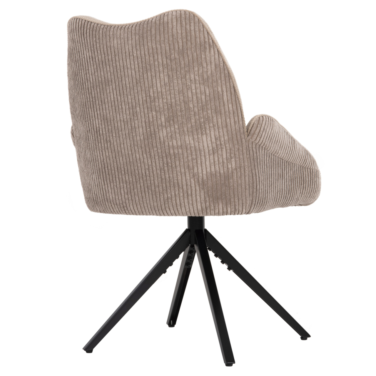 DINING ARMCHAIR SHAI HM9844.04 BEIGE FABRIC-BLACK METAL BASE 61x63x93Hcm. [5]