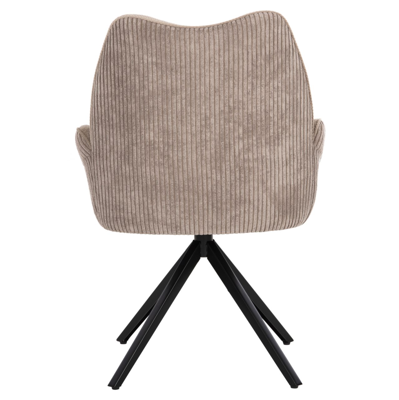 DINING ARMCHAIR SHAI HM9844.04 BEIGE FABRIC-BLACK METAL BASE 61x63x93Hcm. [6]