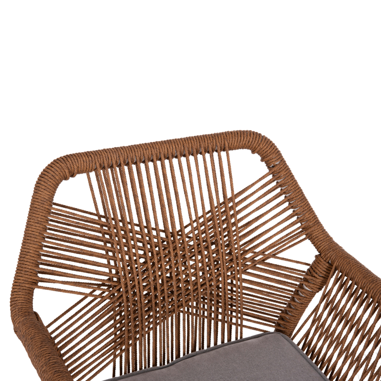 DINING ARMCHAIR TOPIN HM6048.11 ALUMINUM WHITE-P.E. RATTAN BEIGE 59x63x81Hcm [7]