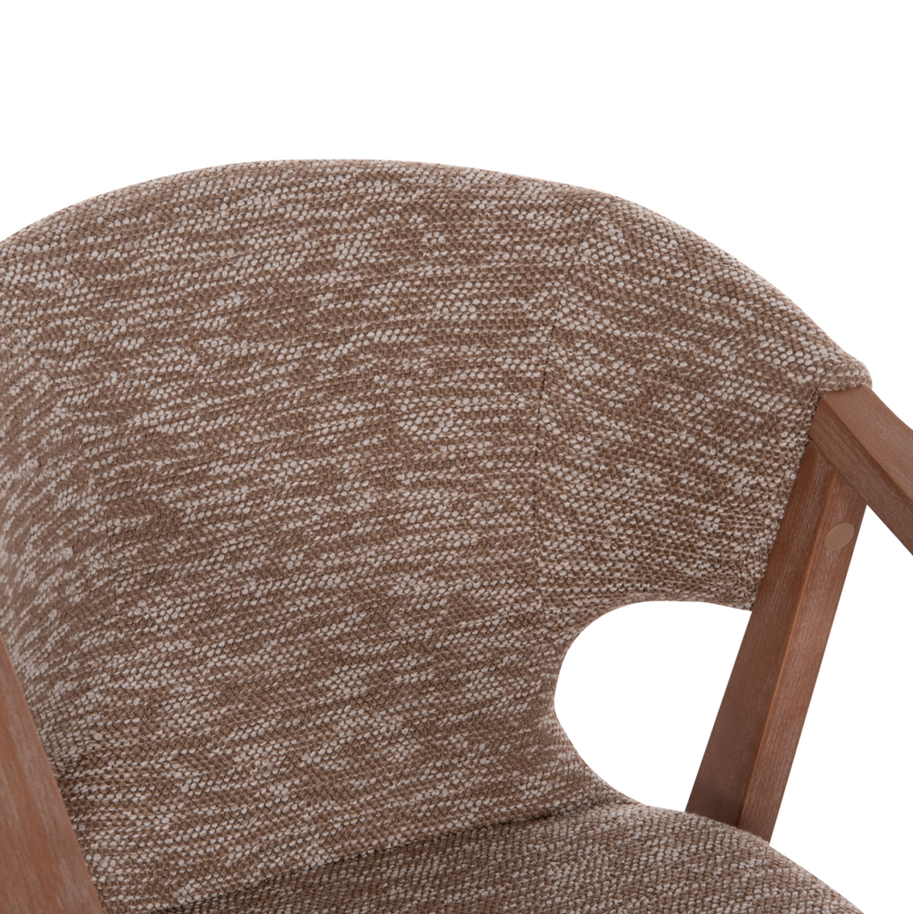 DINING ARMCHAIR YEGER HM9995.03 BEECH WOOD IN WHITEWASH-BROWN FABRIC 59x58x78Hcm. [7]