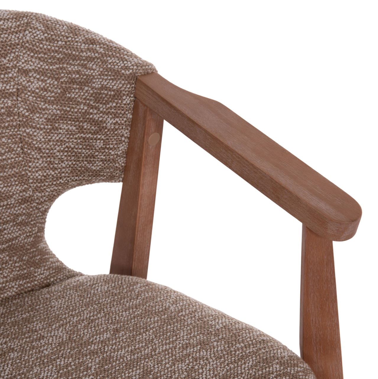 DINING ARMCHAIR YEGER HM9995.03 BEECH WOOD IN WHITEWASH-BROWN FABRIC 59x58x78Hcm. [8]