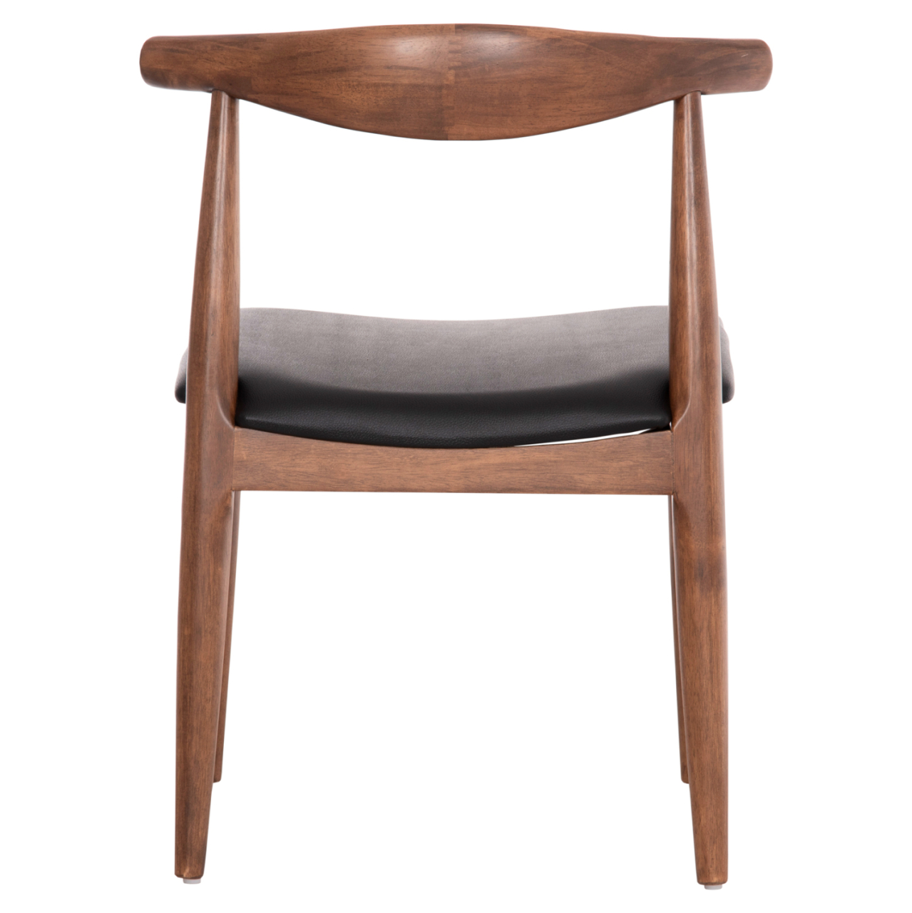 DINING CHAIR ALOR HM9947.03 RUBBERWOOD IN WALNUT COLOR-BLACK PU 55x51x75Hcm. [6]