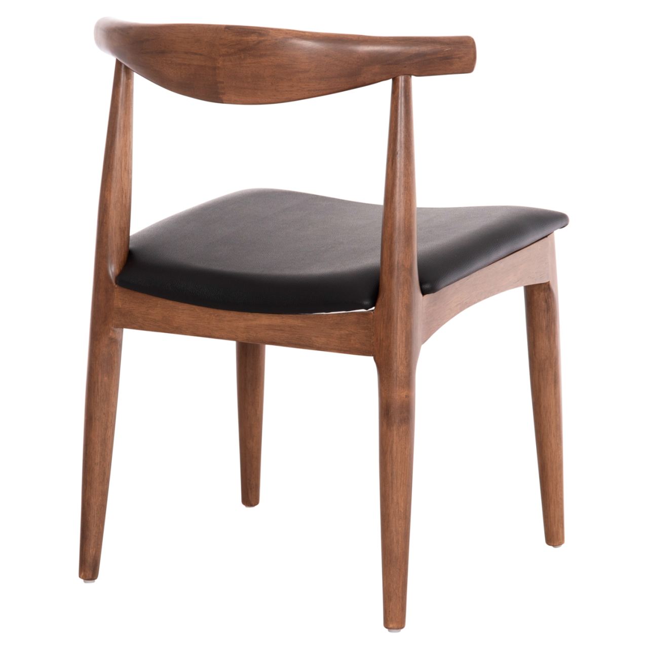 DINING CHAIR ALOR HM9947.03 RUBBERWOOD IN WALNUT COLOR-BLACK PU 55x51x75Hcm. [5]