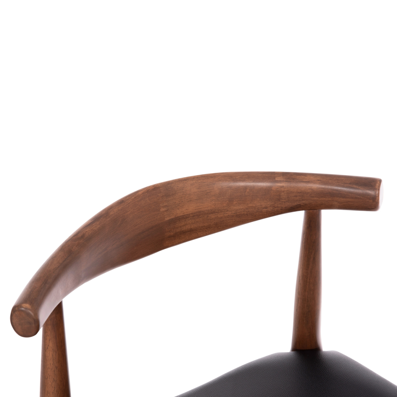 DINING CHAIR ALOR HM9947.03 RUBBERWOOD IN WALNUT COLOR-BLACK PU 55x51x75Hcm. [7]