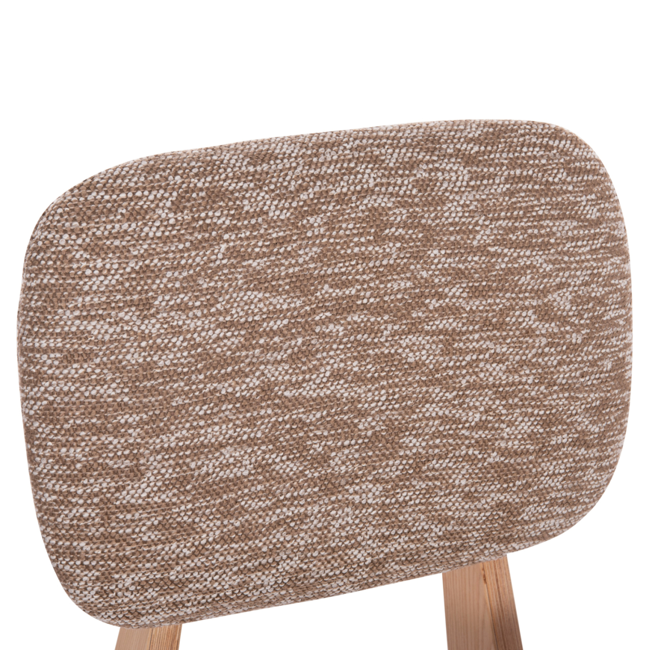 DINING CHAIR BELLISI HM18248.01 BROWN FABRIC-PLYWOOD IN OAK COLOR 53x56x78Hcm. [7]