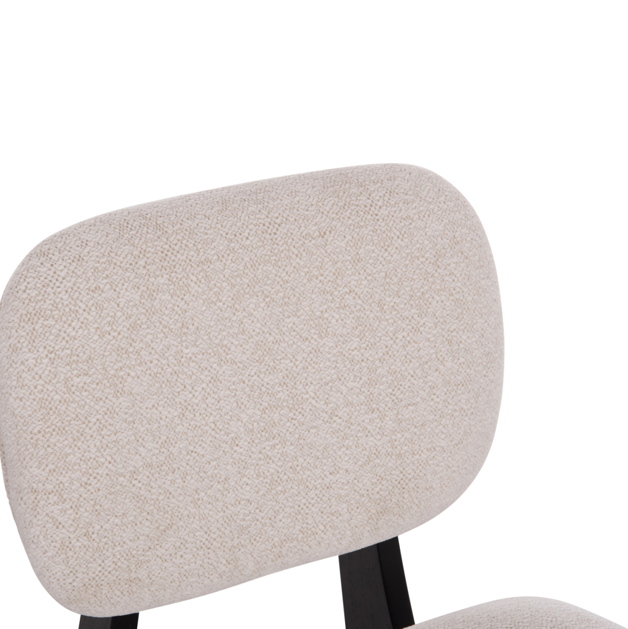 DINING CHAIR BELLISI HM18248.02 FABRIC IN CREAM WHITE-PLYWOOD IN BLACK 53x56x78Hcm. [7]