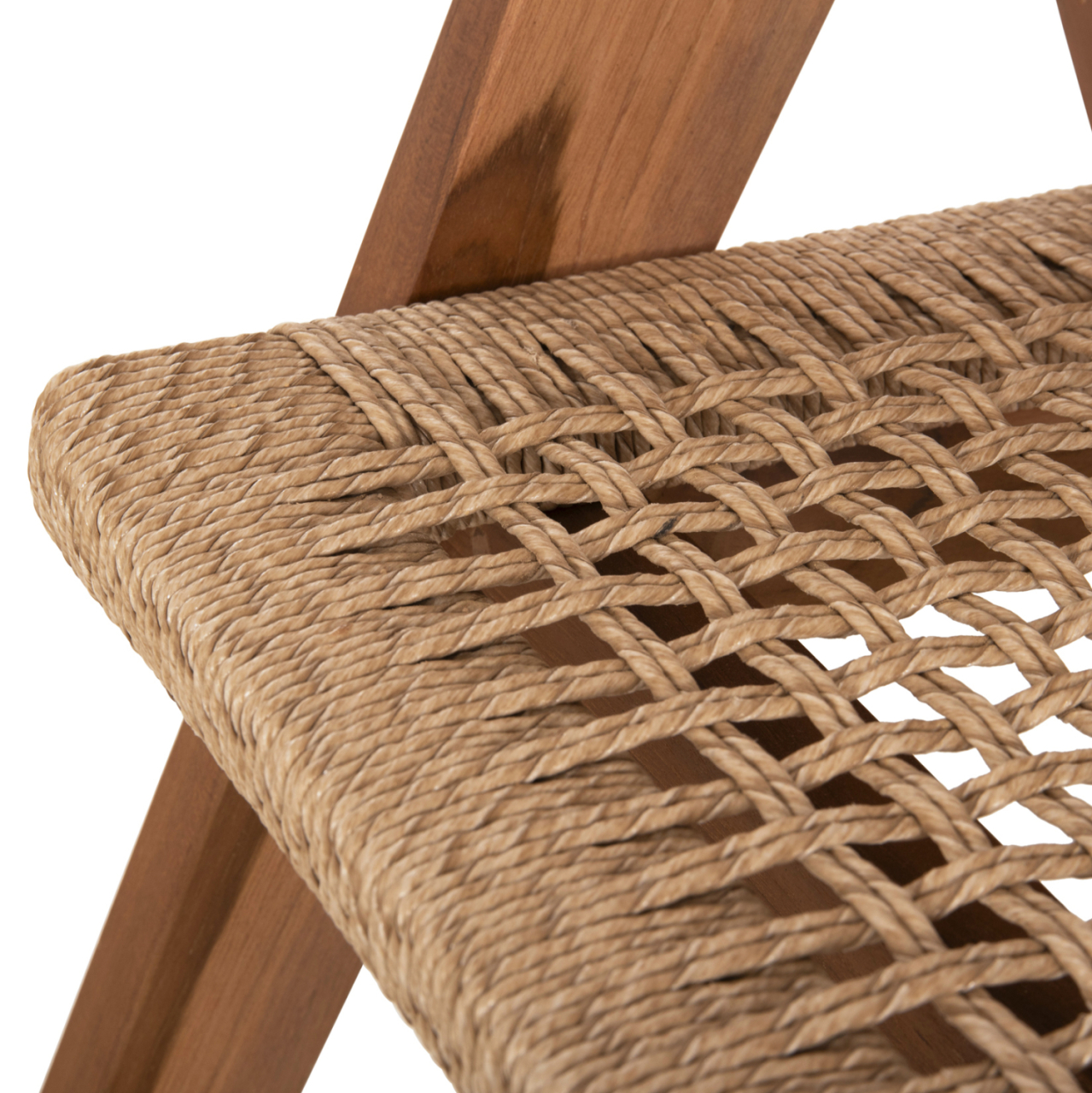 DINING CHAIR BRANN HM18238 TEAK WOOD IN NATURAL-SYNTHETIC ROPE 60x67x76Hcm. [9]