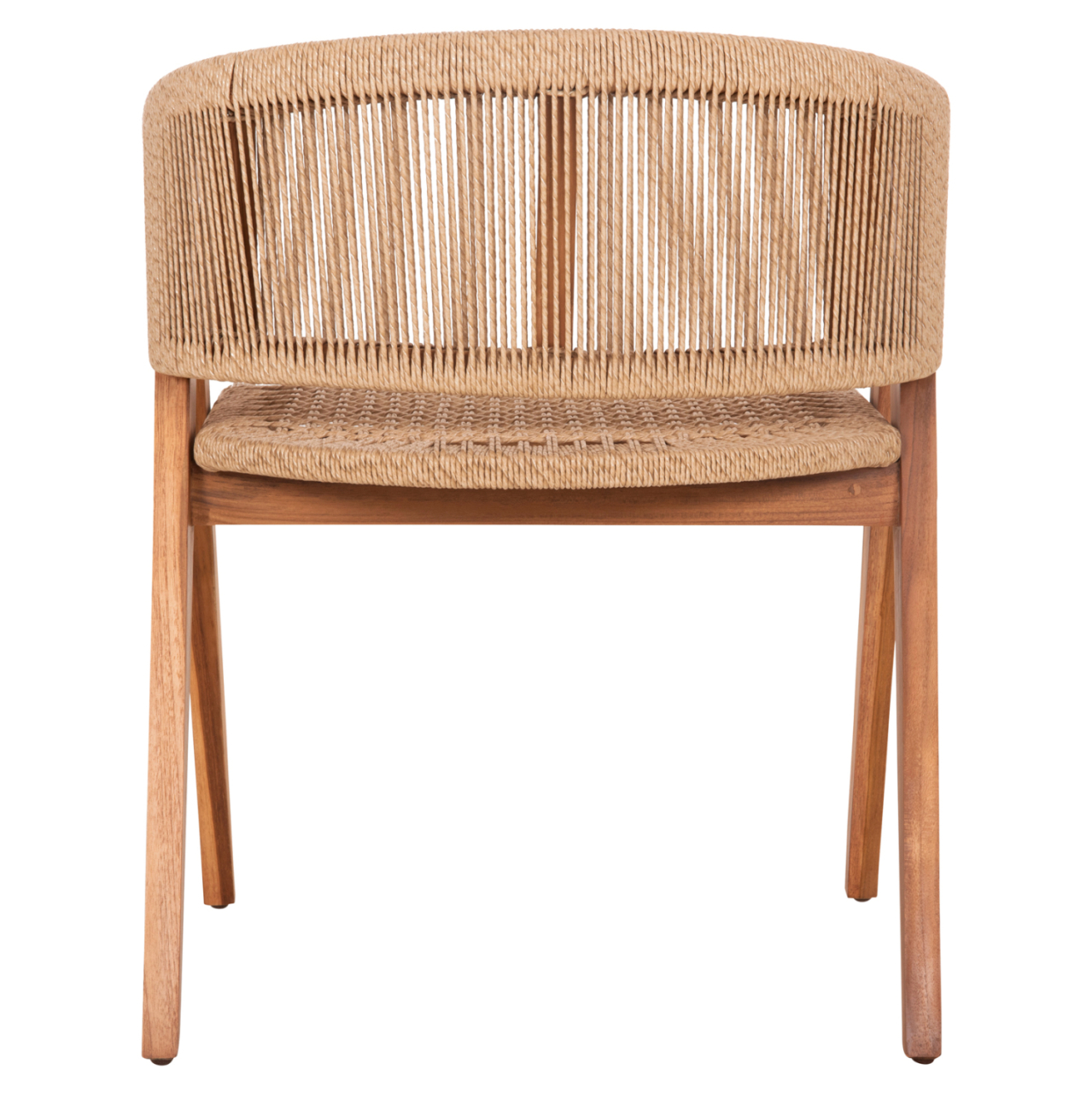 DINING CHAIR BRANN HM18238 TEAK WOOD IN NATURAL-SYNTHETIC ROPE 60x67x76Hcm. [6]